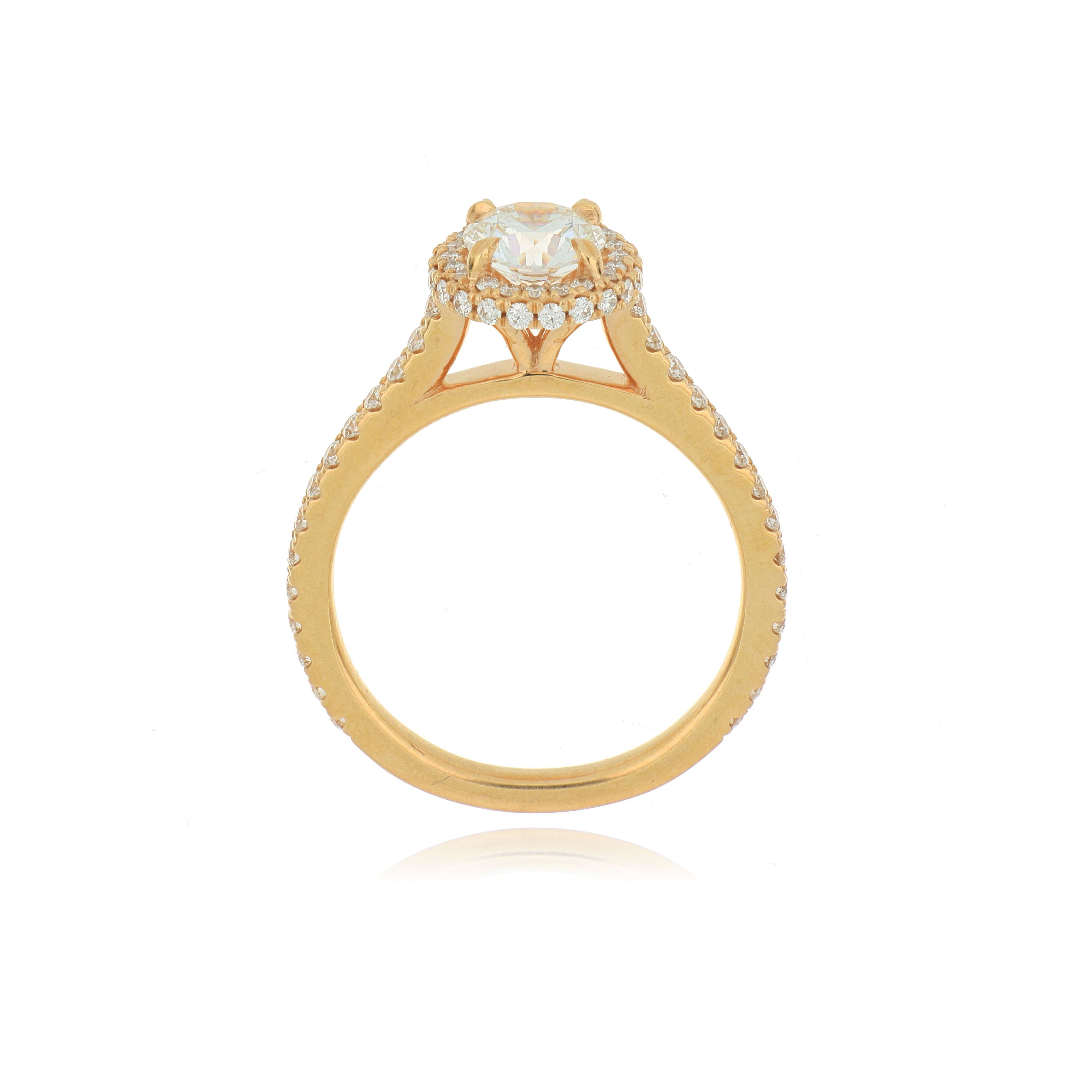 18k Rose Gold Diamond Ring