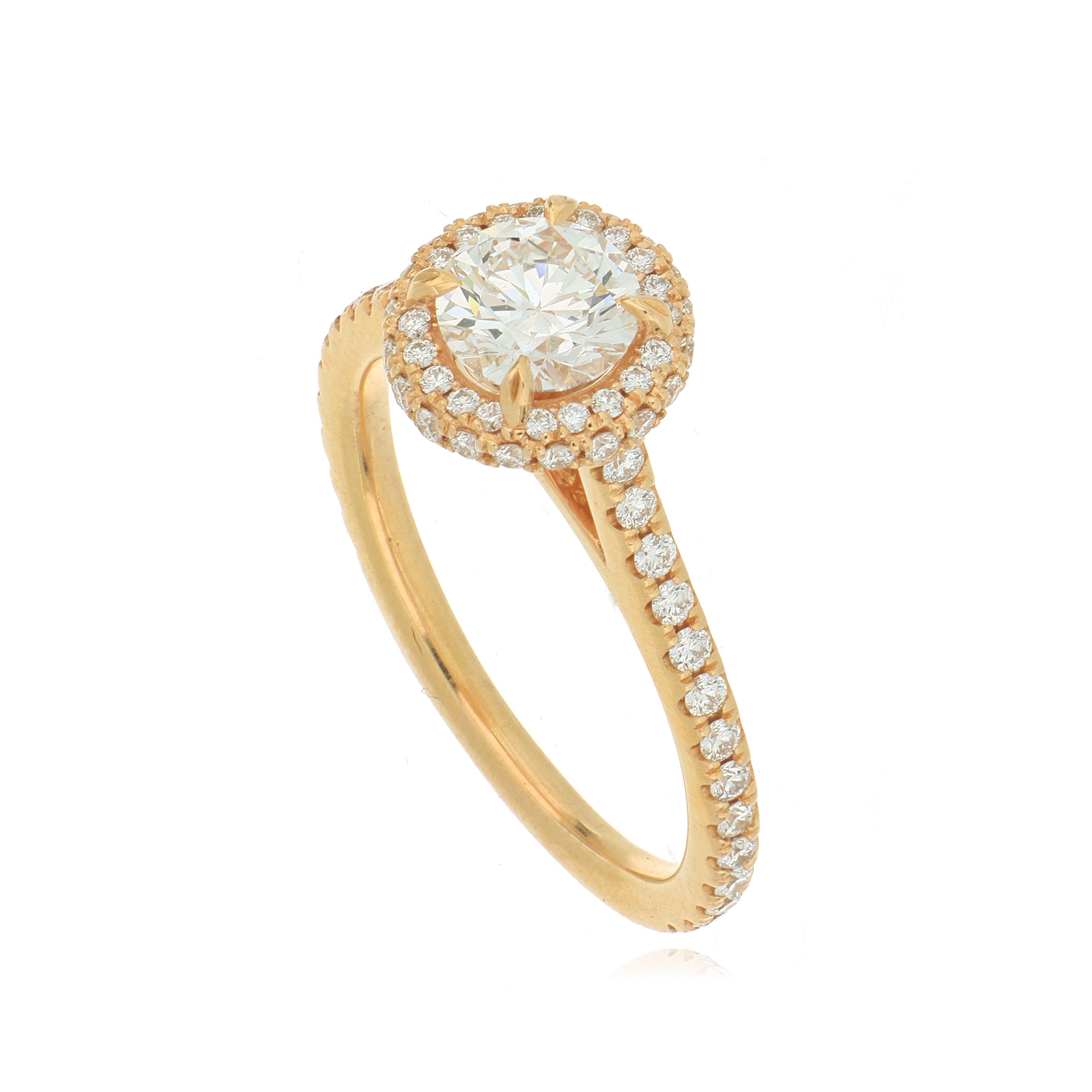 18k Rose Gold Diamond Ring