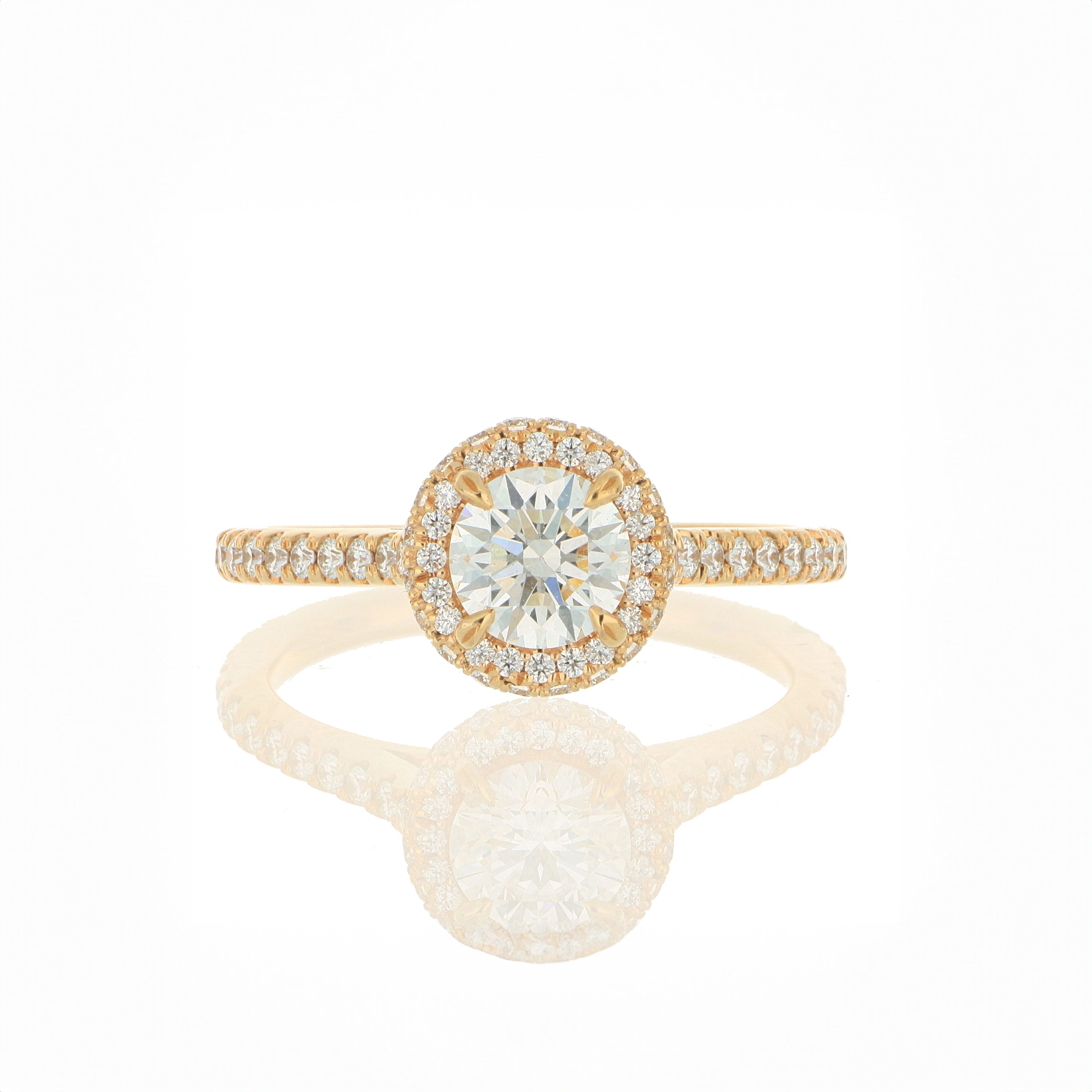 18k Rose Gold Diamond Ring