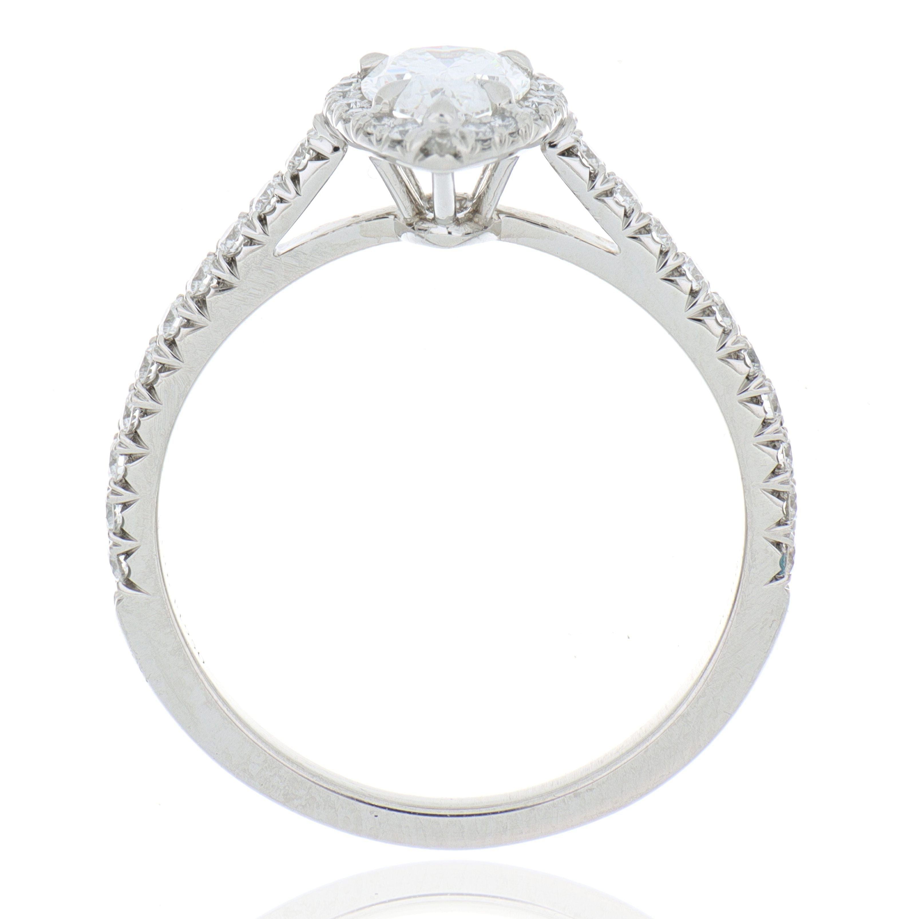 Tiffany & Co. Soleste® Platinum Pear shaped Halo Engagement Ring