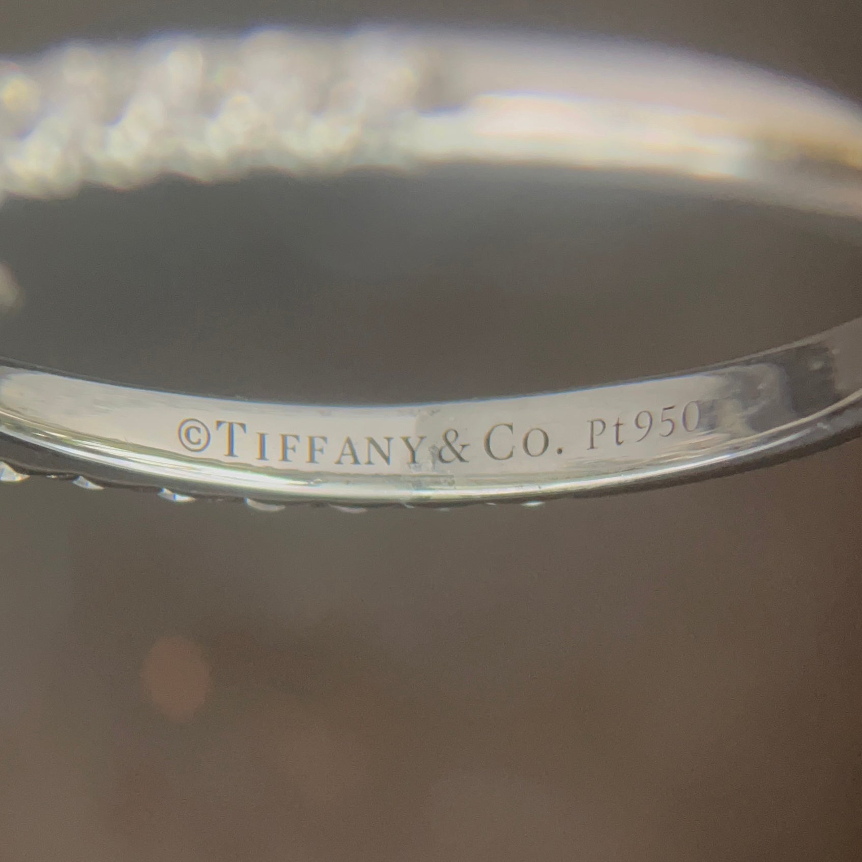 Tiffany & Co. Soleste® Platinum Pear shaped Halo Engagement Ring