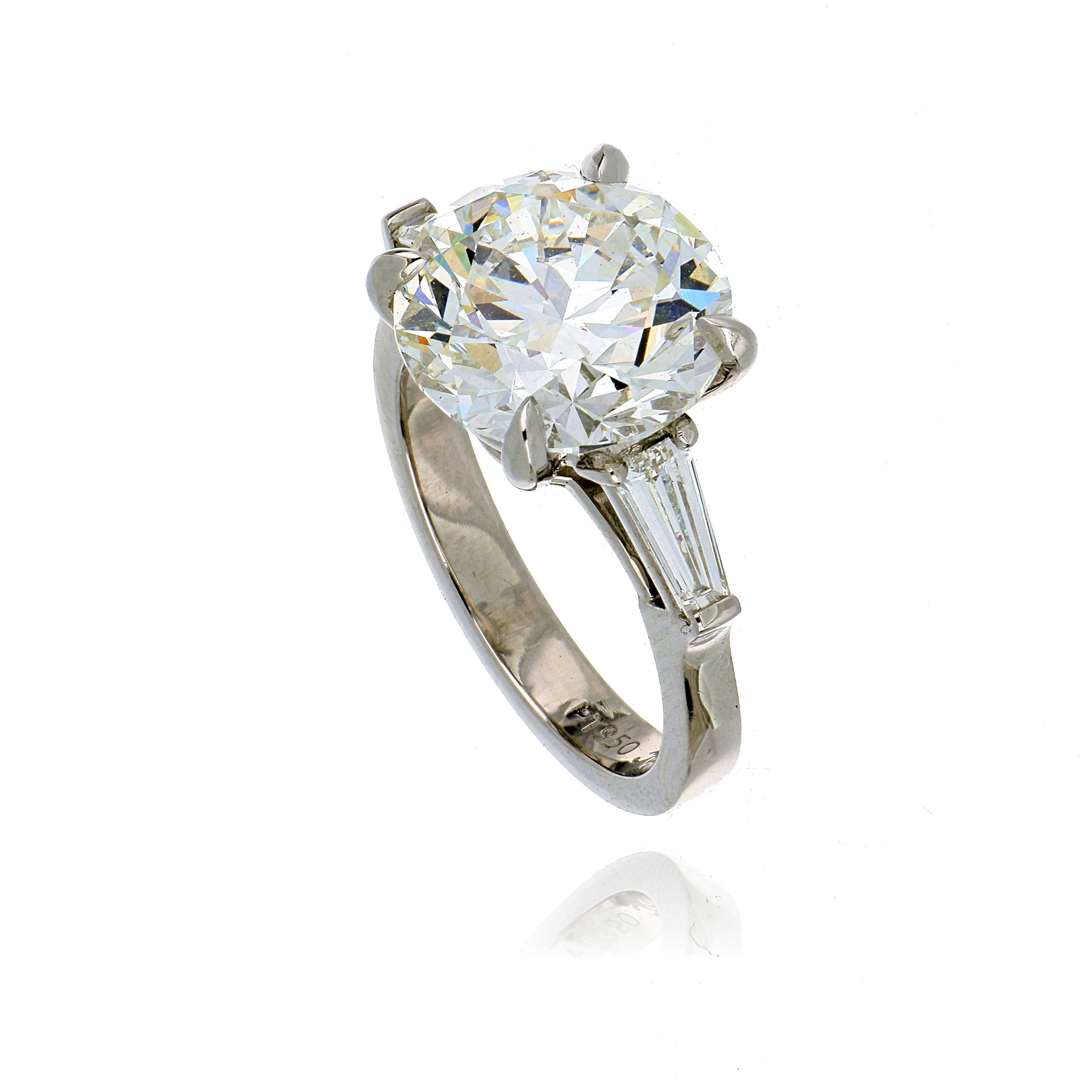 Platinum 3-Stone Diamond Engagement Ring