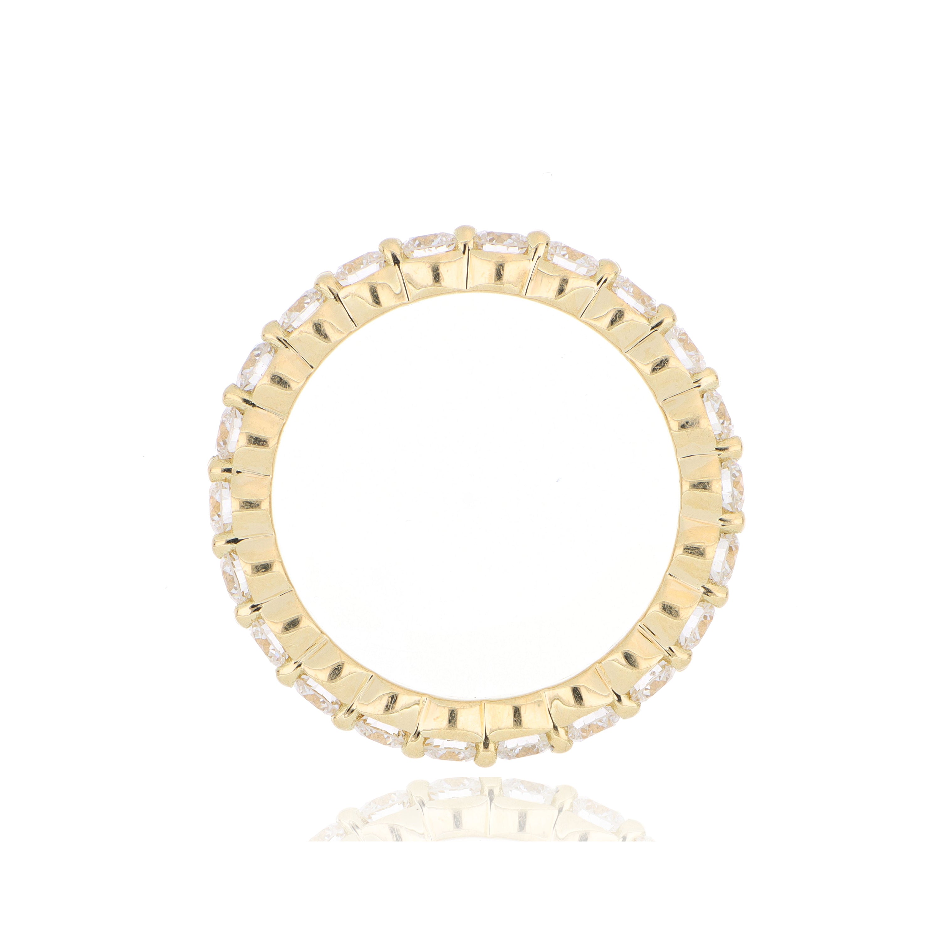 18k Yellow Gold Diamond Eternity Band - Charles Koll Jewelers
