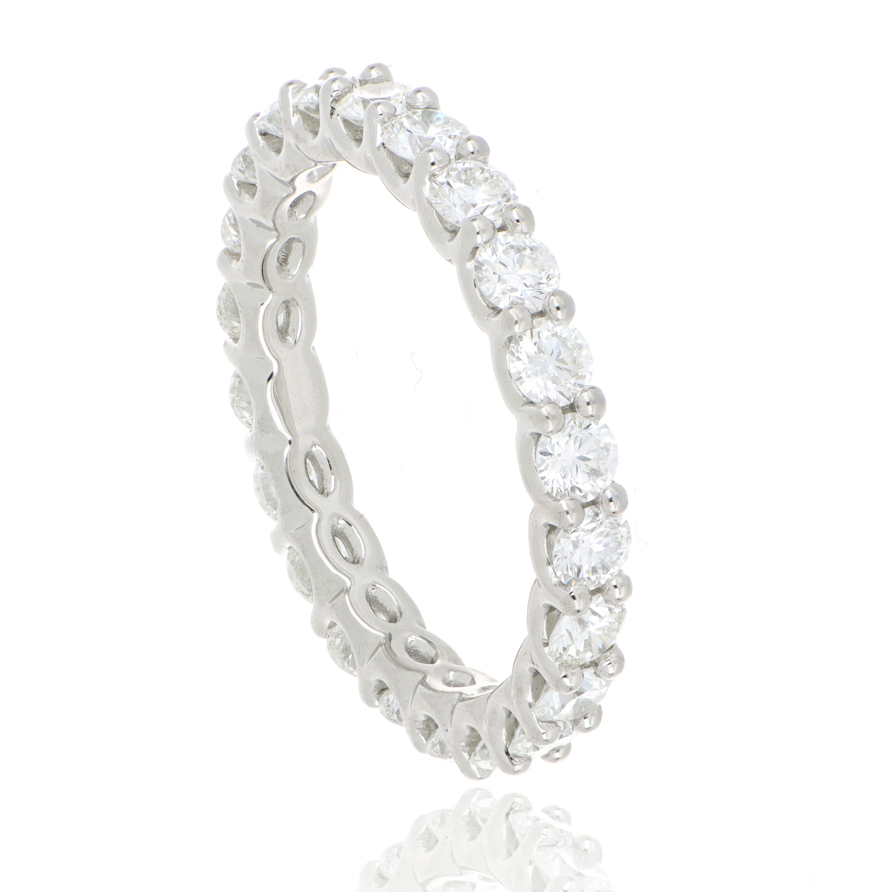 Platinum Diamond Eternity Wedding Band