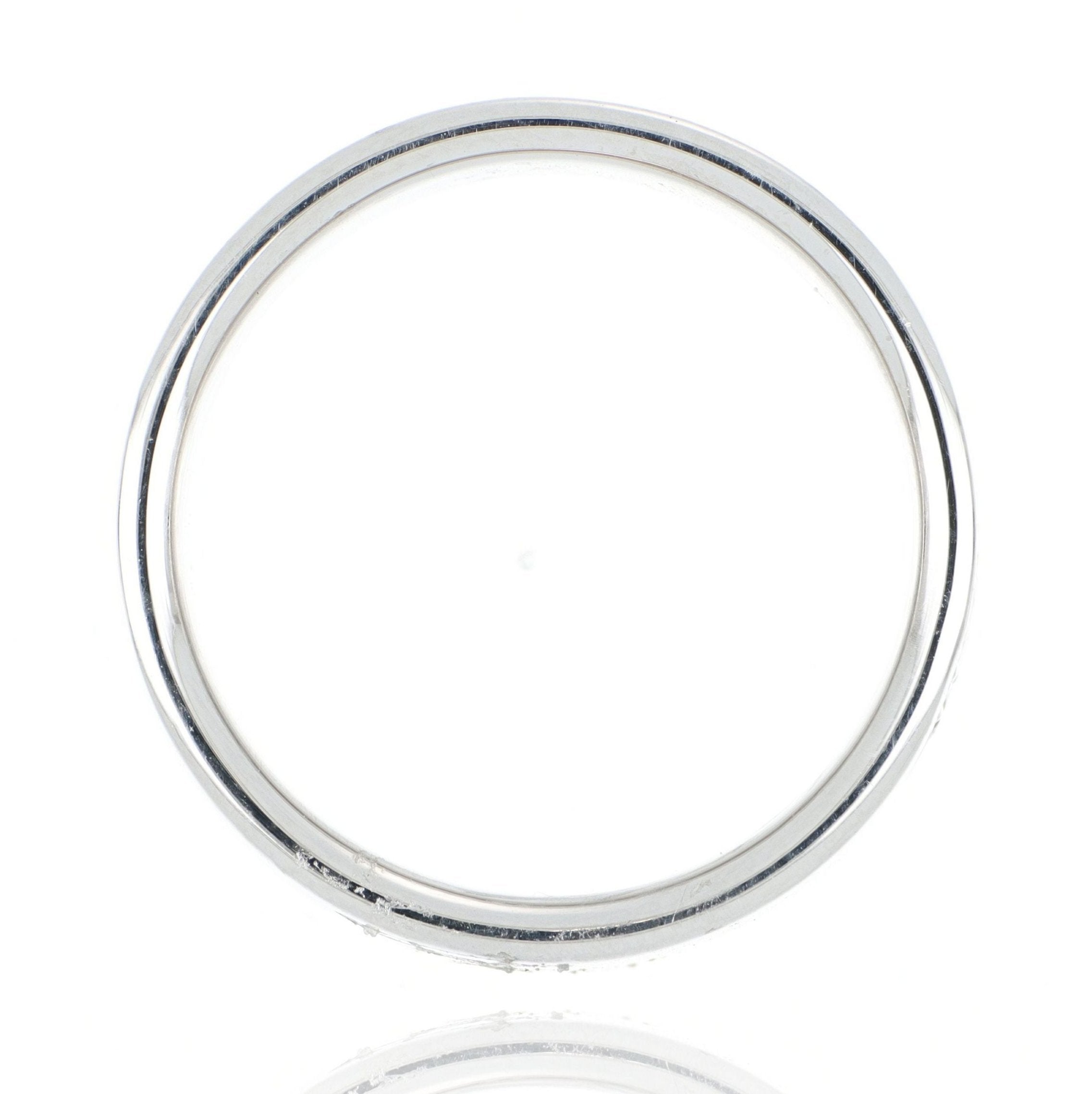 Platinum Silk Pave Diamond Fashion Ring