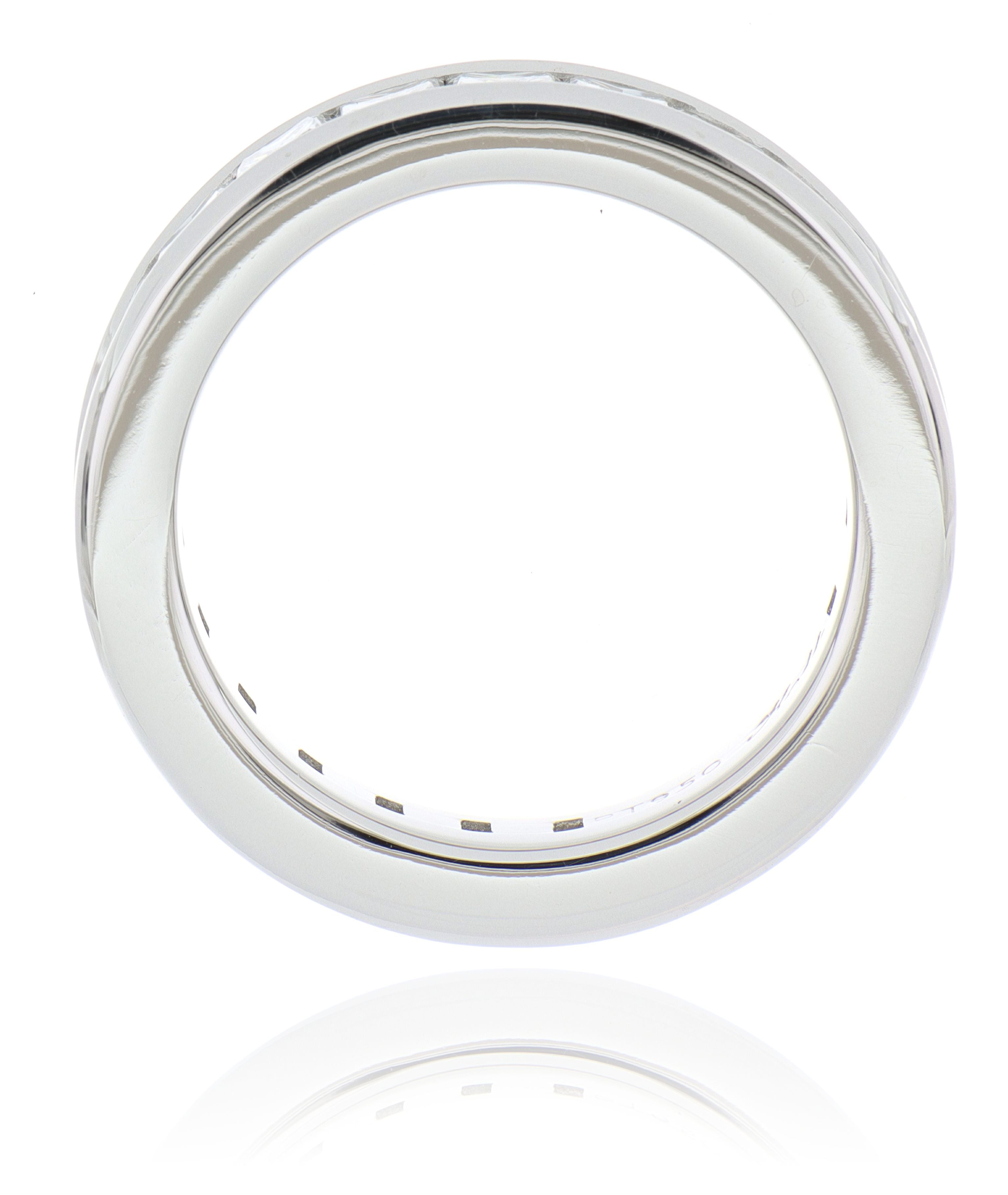 Platinum Princess Cut Diamond Band