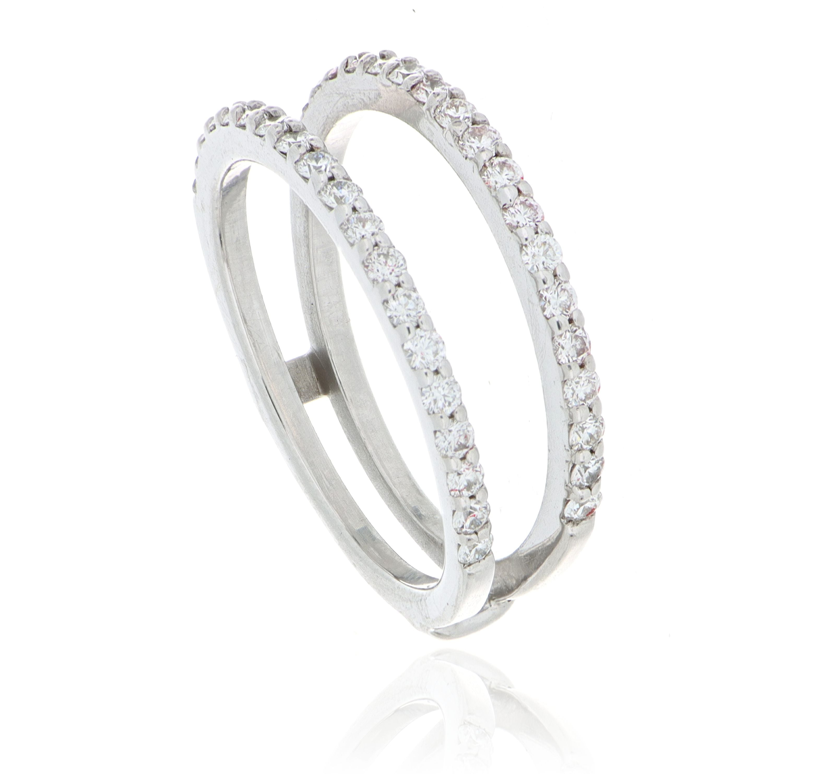 18k White Gold Engagement Ring Enhancer