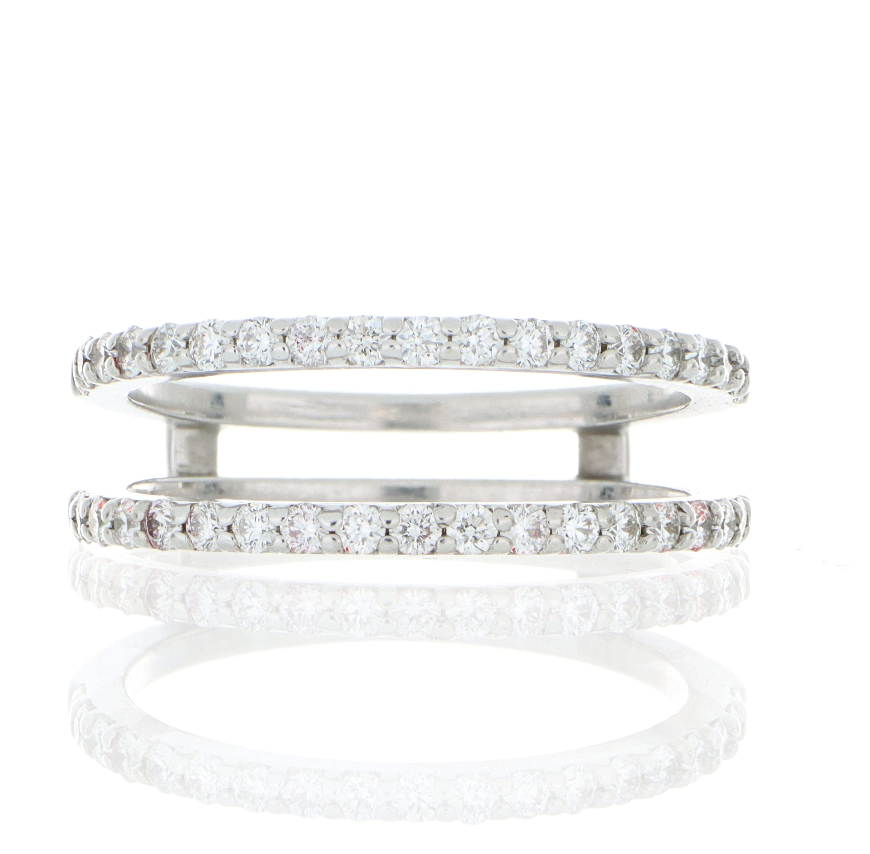 18k White Gold Engagement Ring Enhancer