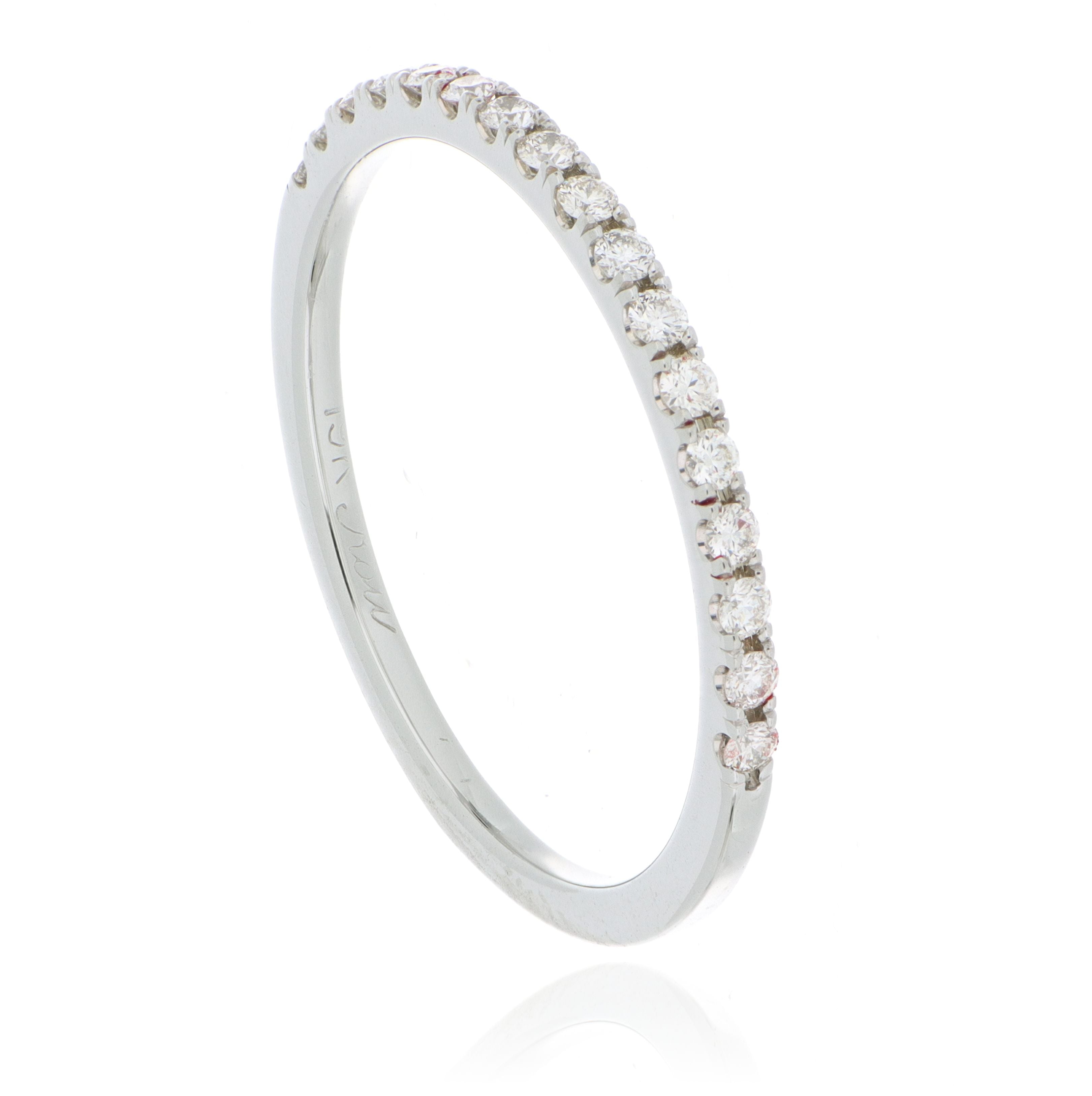 18k White Gold Diamond Band