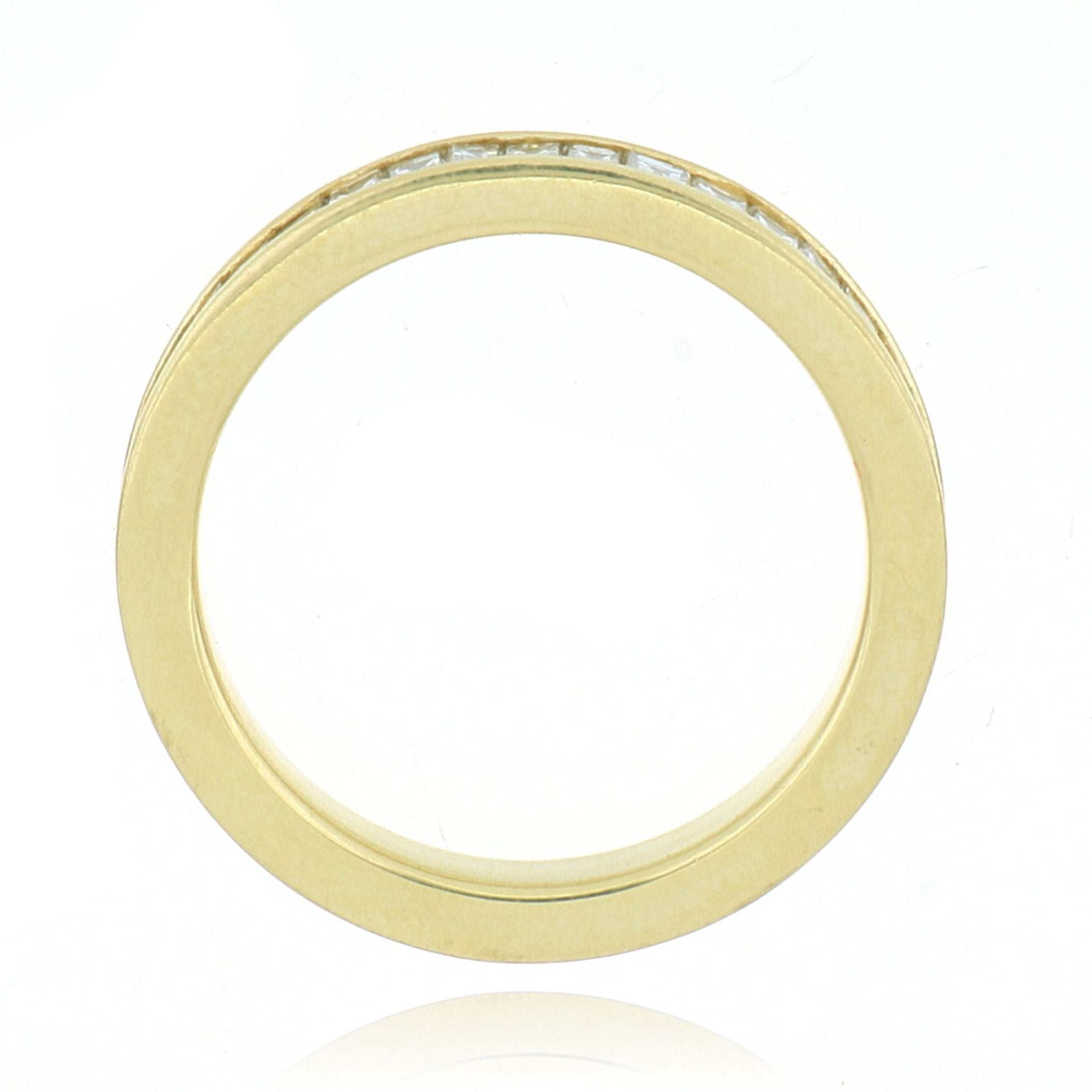 18k Yellow Gold Baguette Diamond Eternity Band