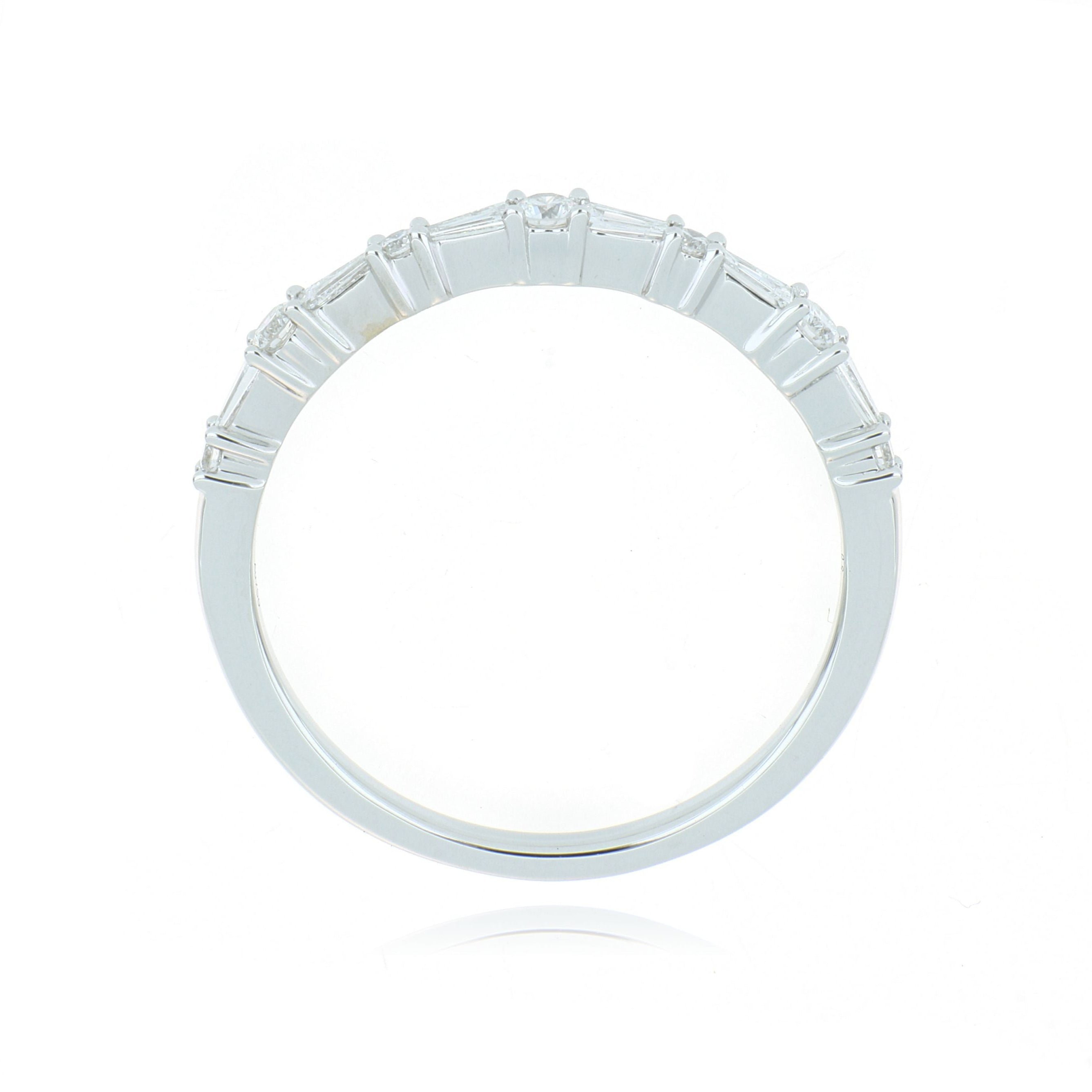 18k White Gold Diamond Wedding Band