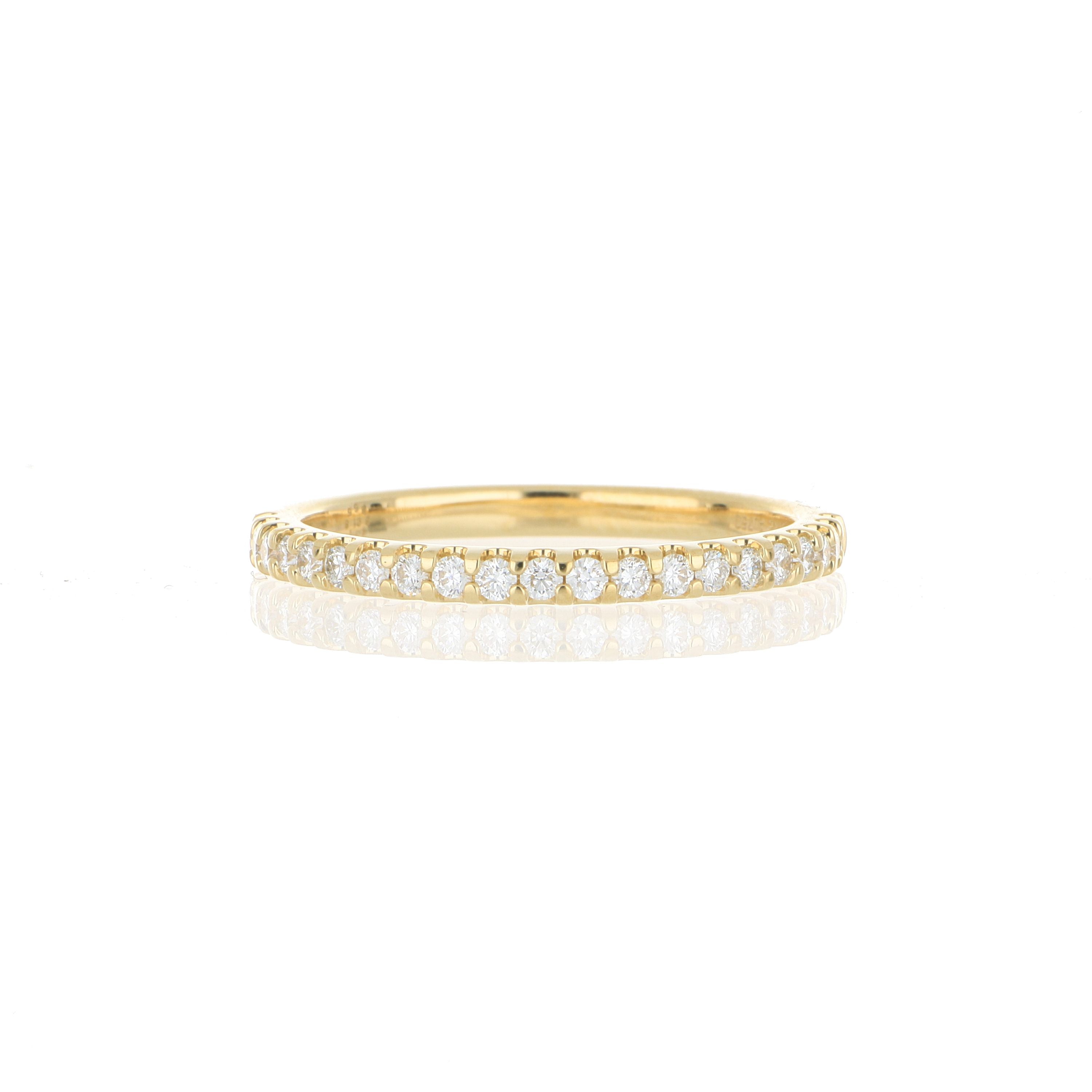 18k Yellow Gold Diamond Wedding Band