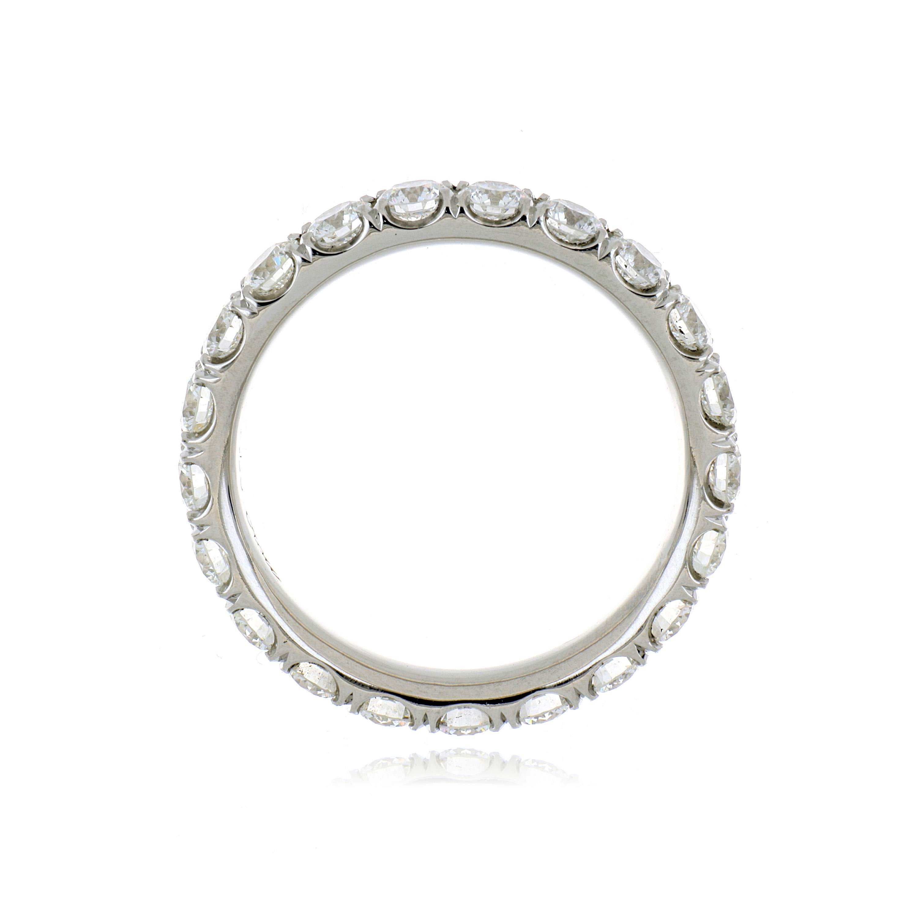 Platinum Diamond Eternity Wedding Band - Charles Koll Jewelers