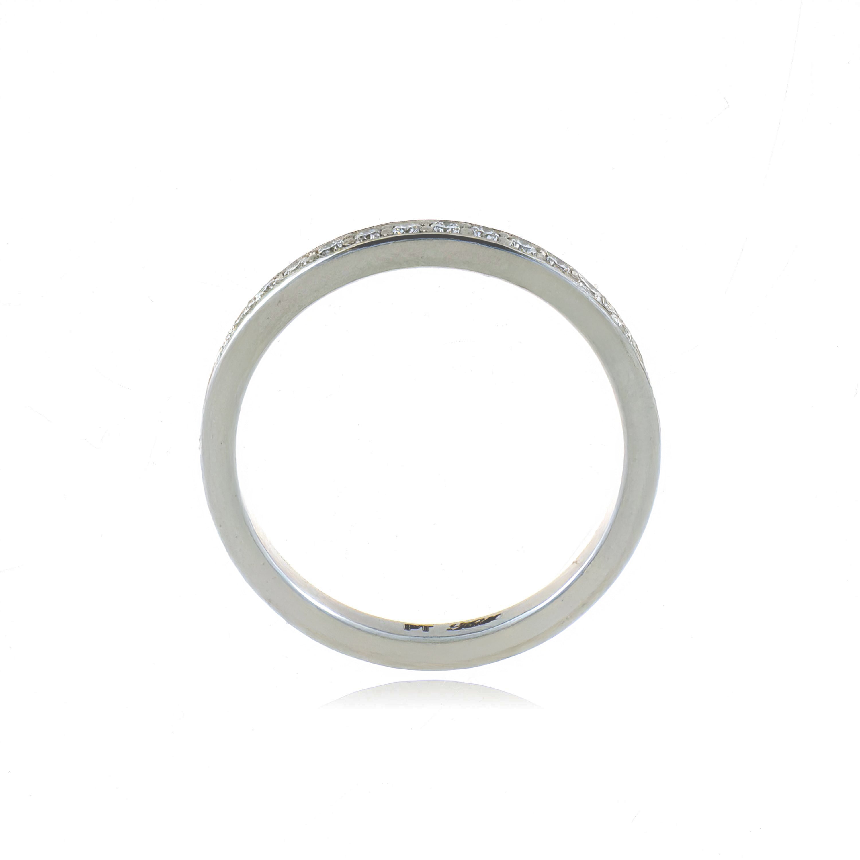 Platinum Diamond Eternity Wedding Band - Charles Koll Jewelers