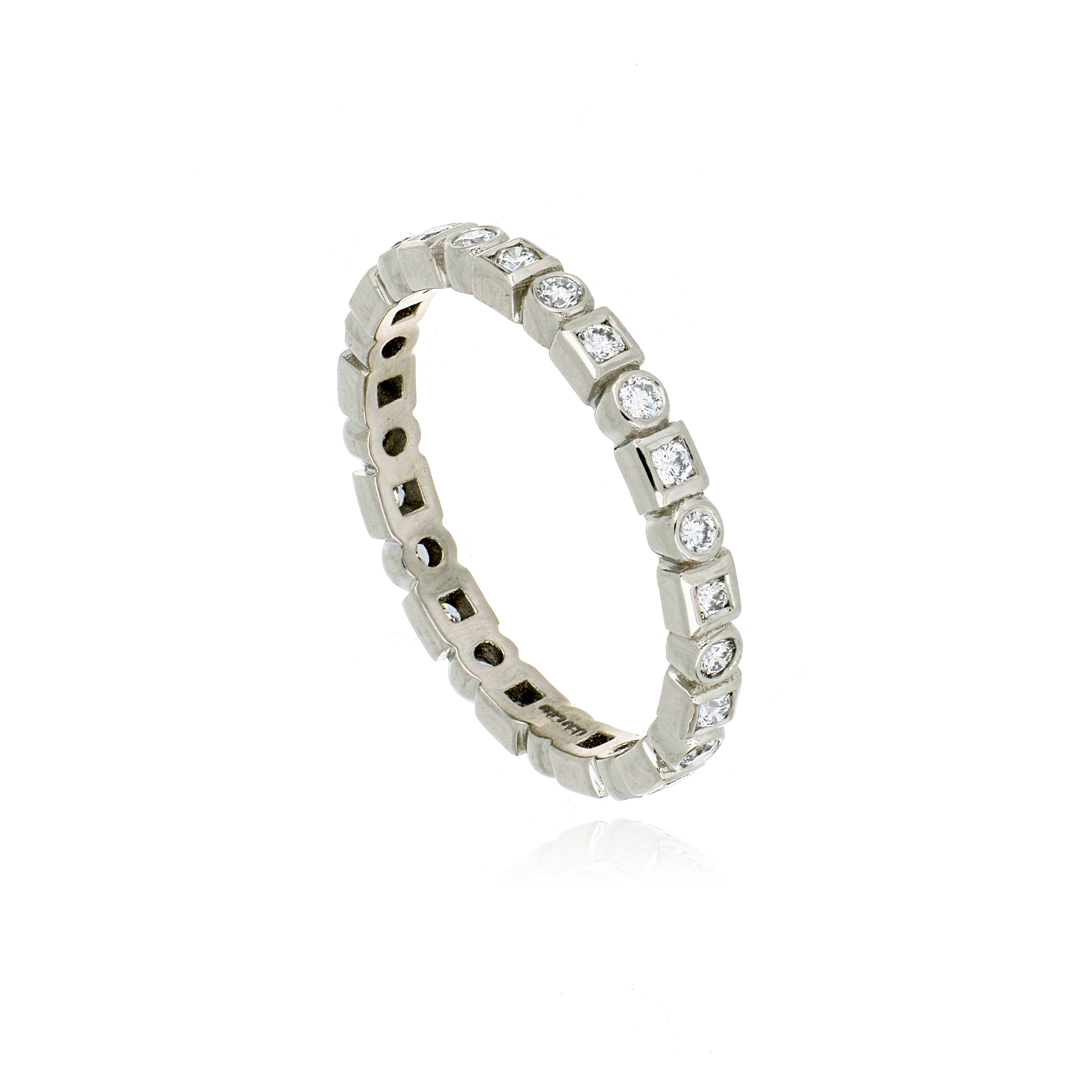 Platinum Diamond Eternity Wedding Band - Charles Koll Jewelers