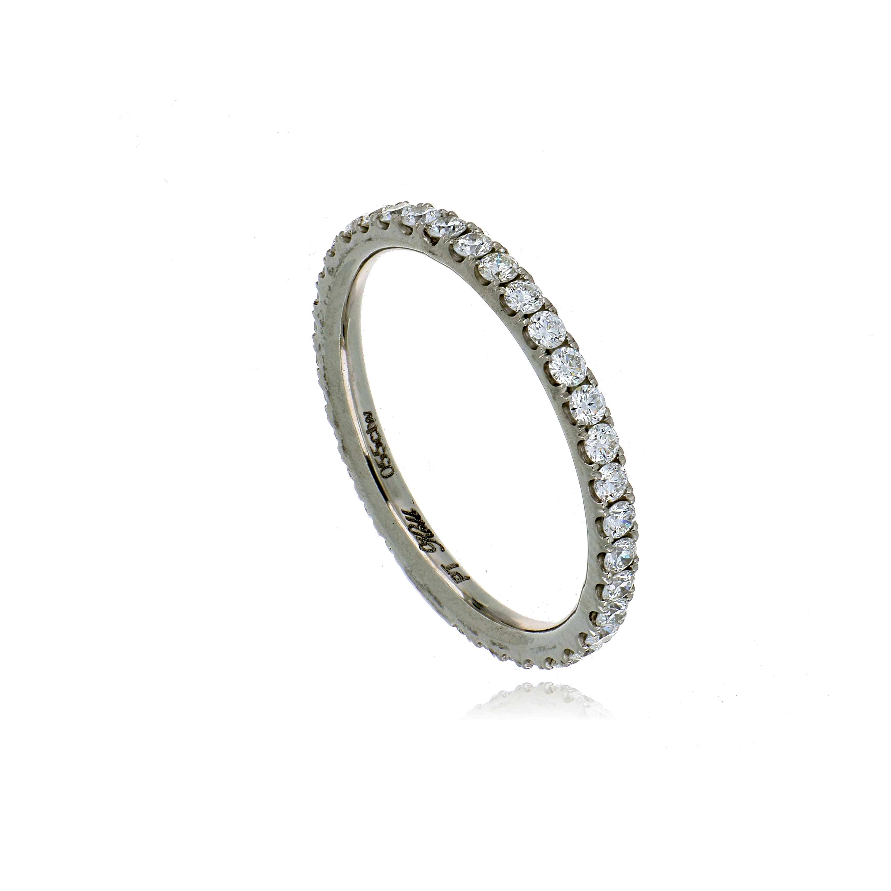 Platinum Diamond Eternity Wedding Band
