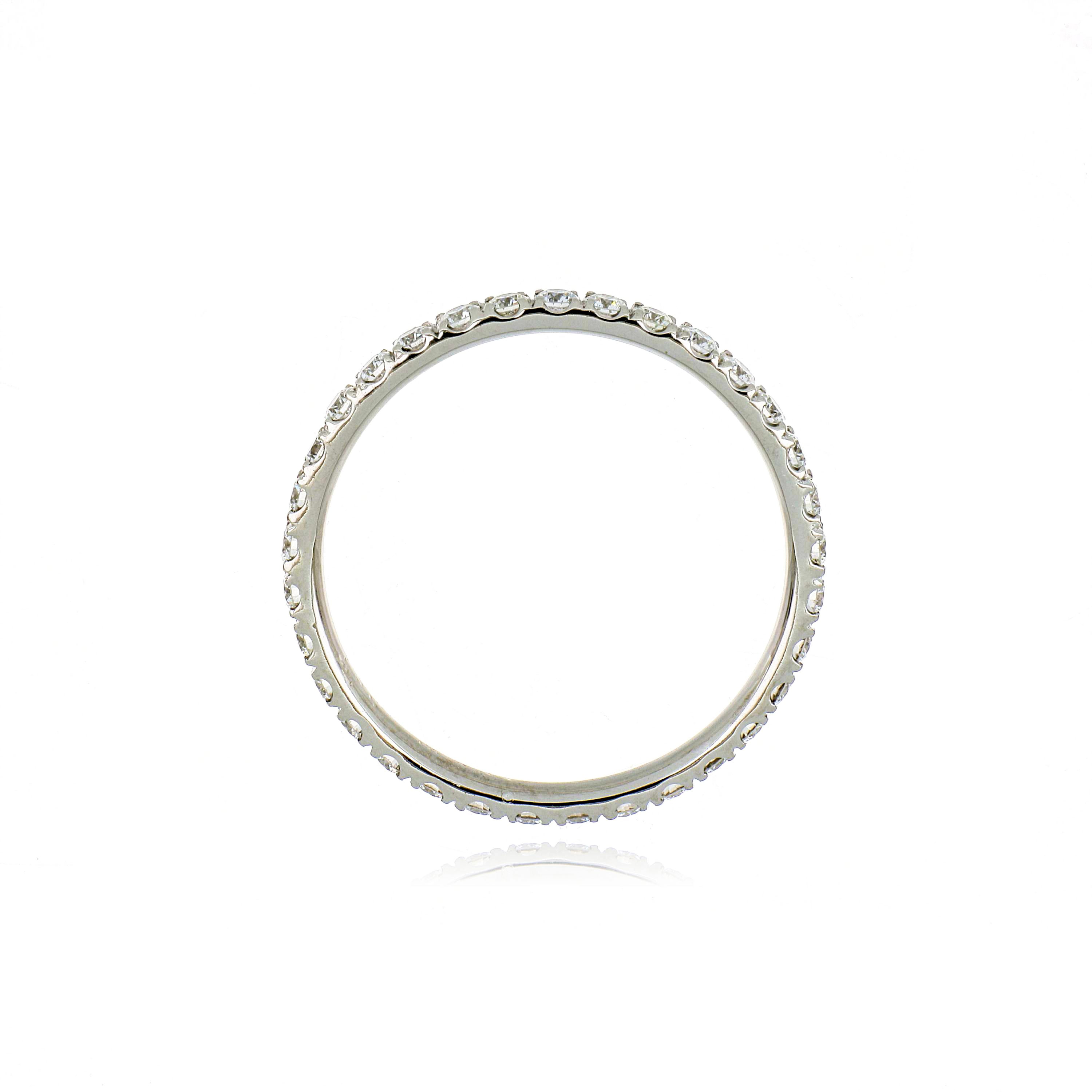 Platinum Diamond Eternity Wedding Band - Charles Koll Jewelers