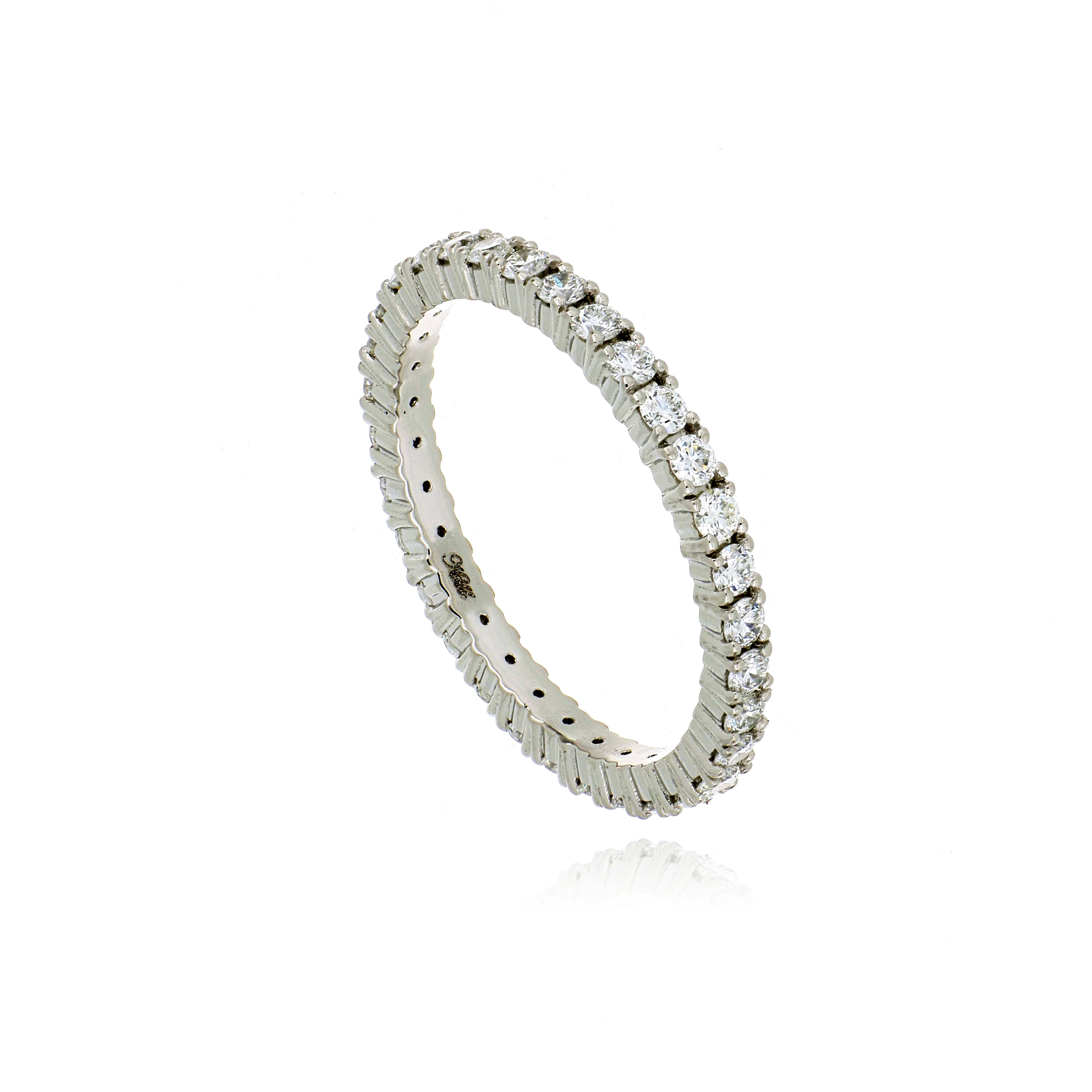 Platinum Diamond Eternity Wedding Band - Charles Koll Jewelers