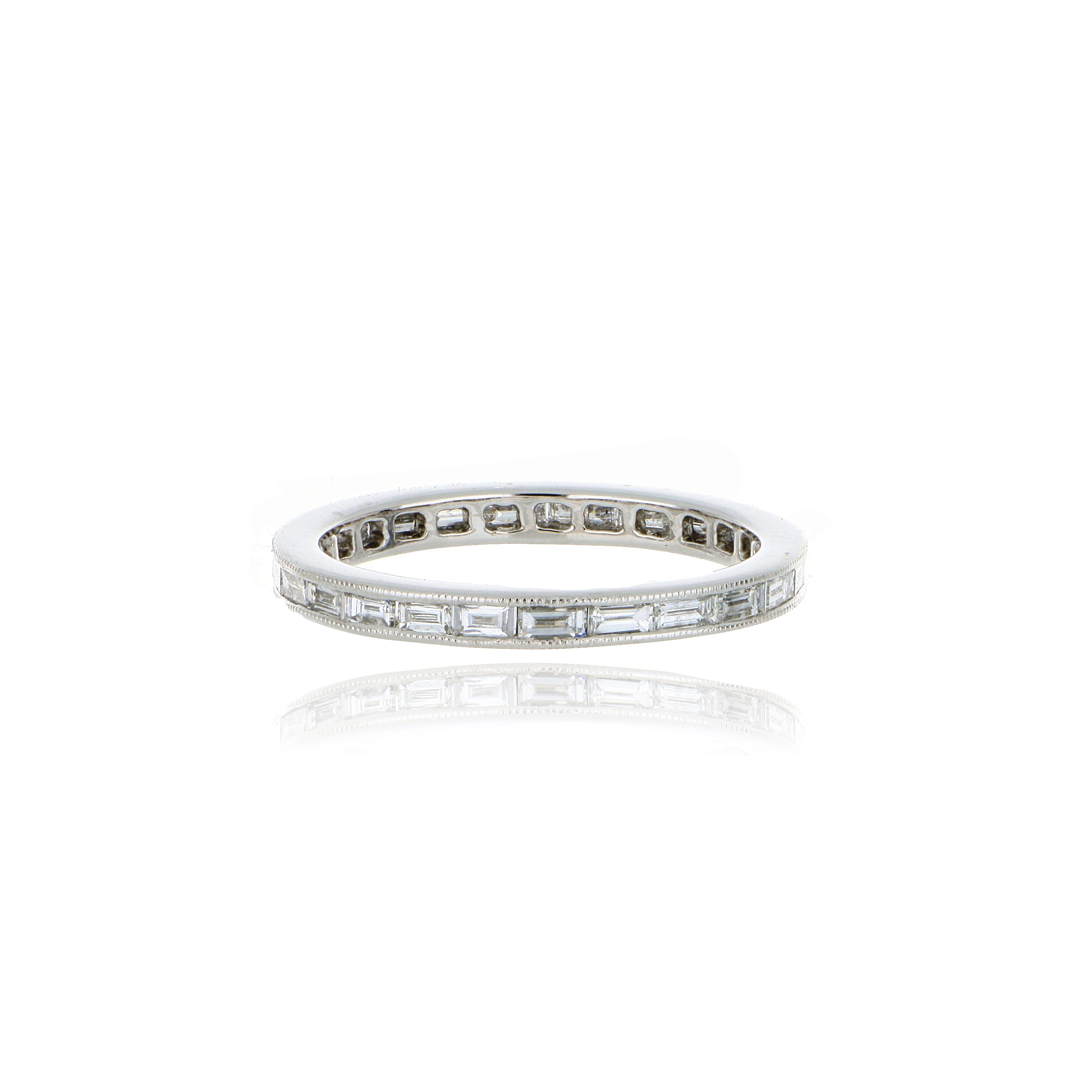 Platinum Diamond Wedding Band - Charles Koll Jewelers