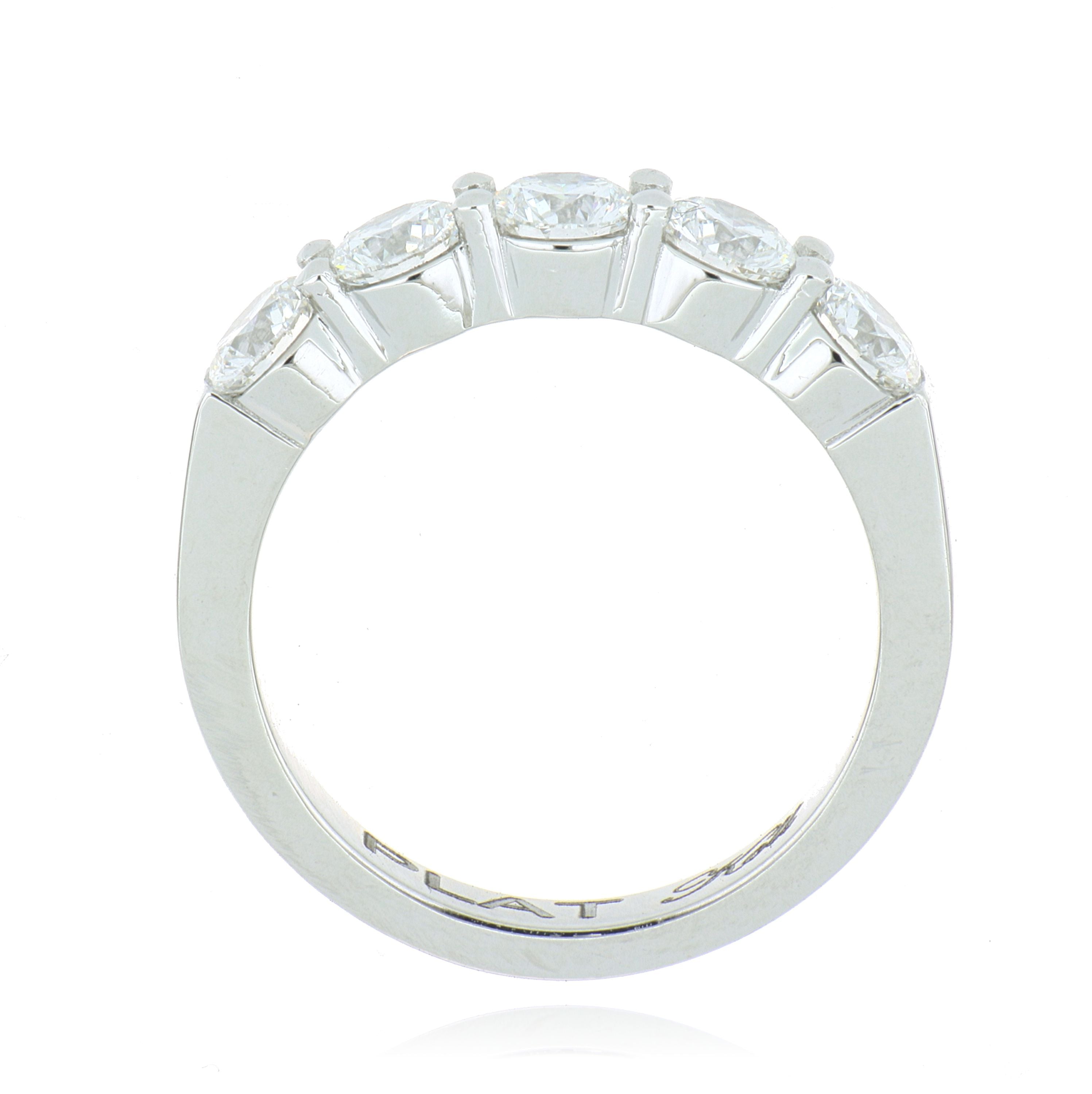 Platinum Diamond Anniversary Ring