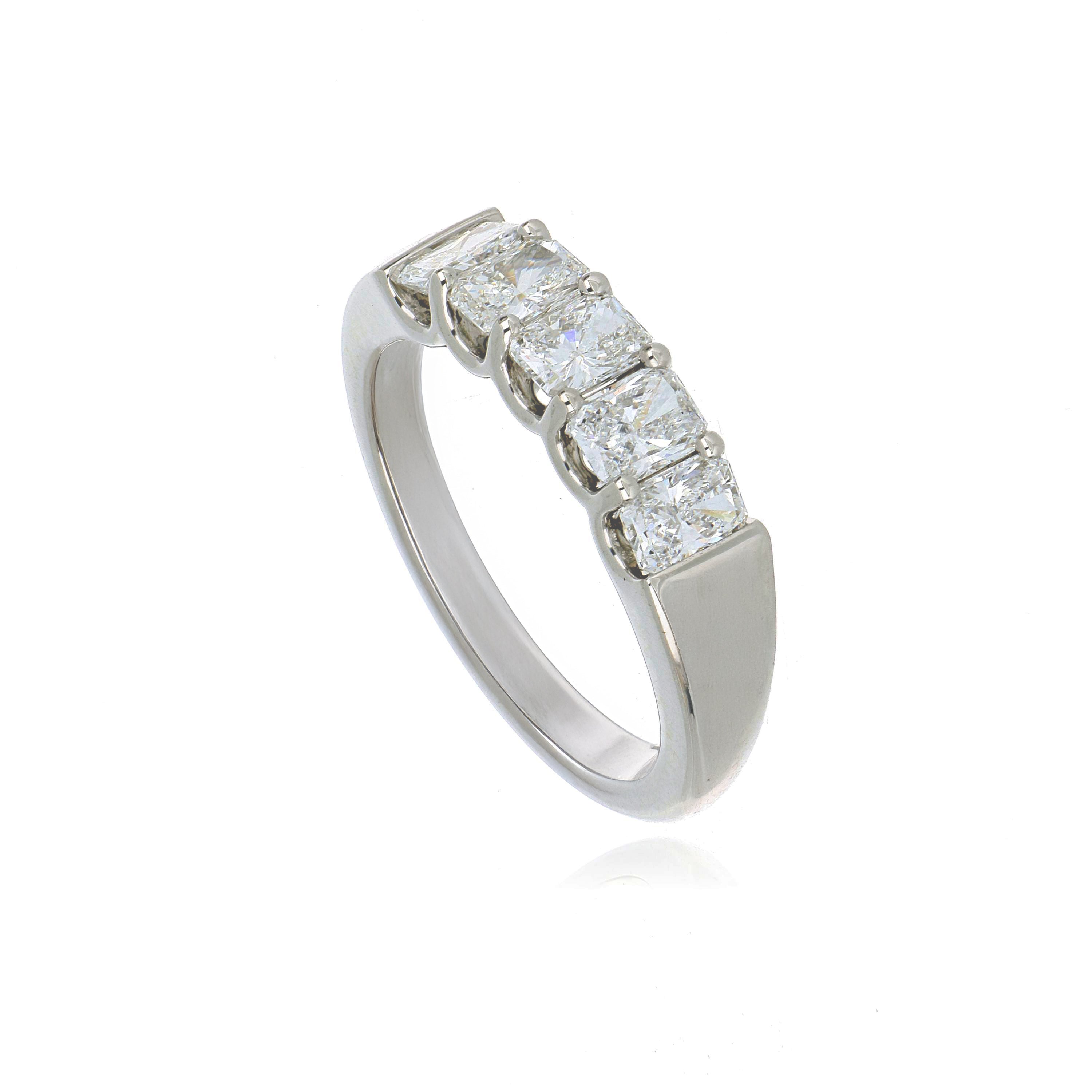 Platinum Diamond Anniversary Ring - Charles Koll Jewelers