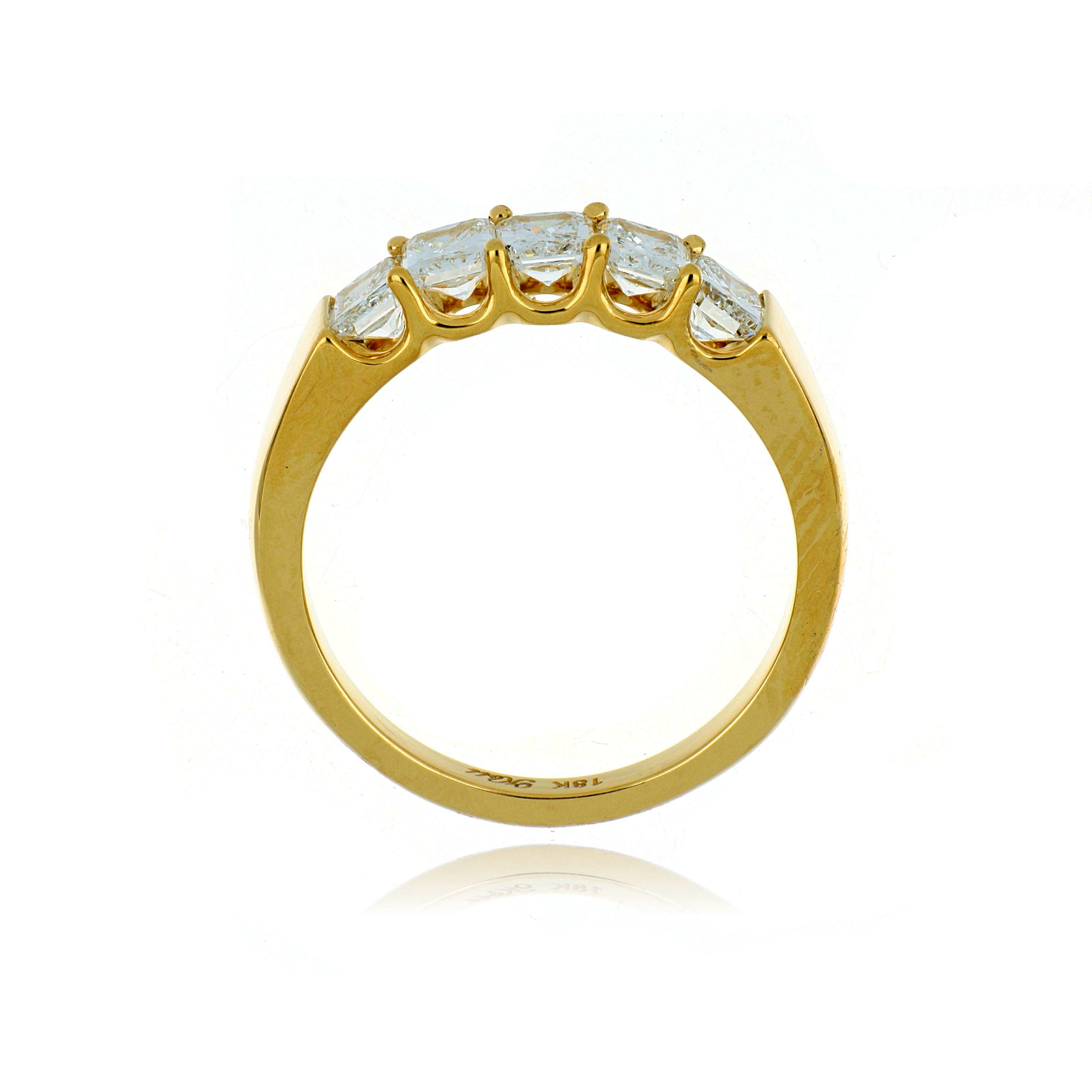 18k Yellow Gold Diamond Anniversary Band - Charles Koll Jewelers