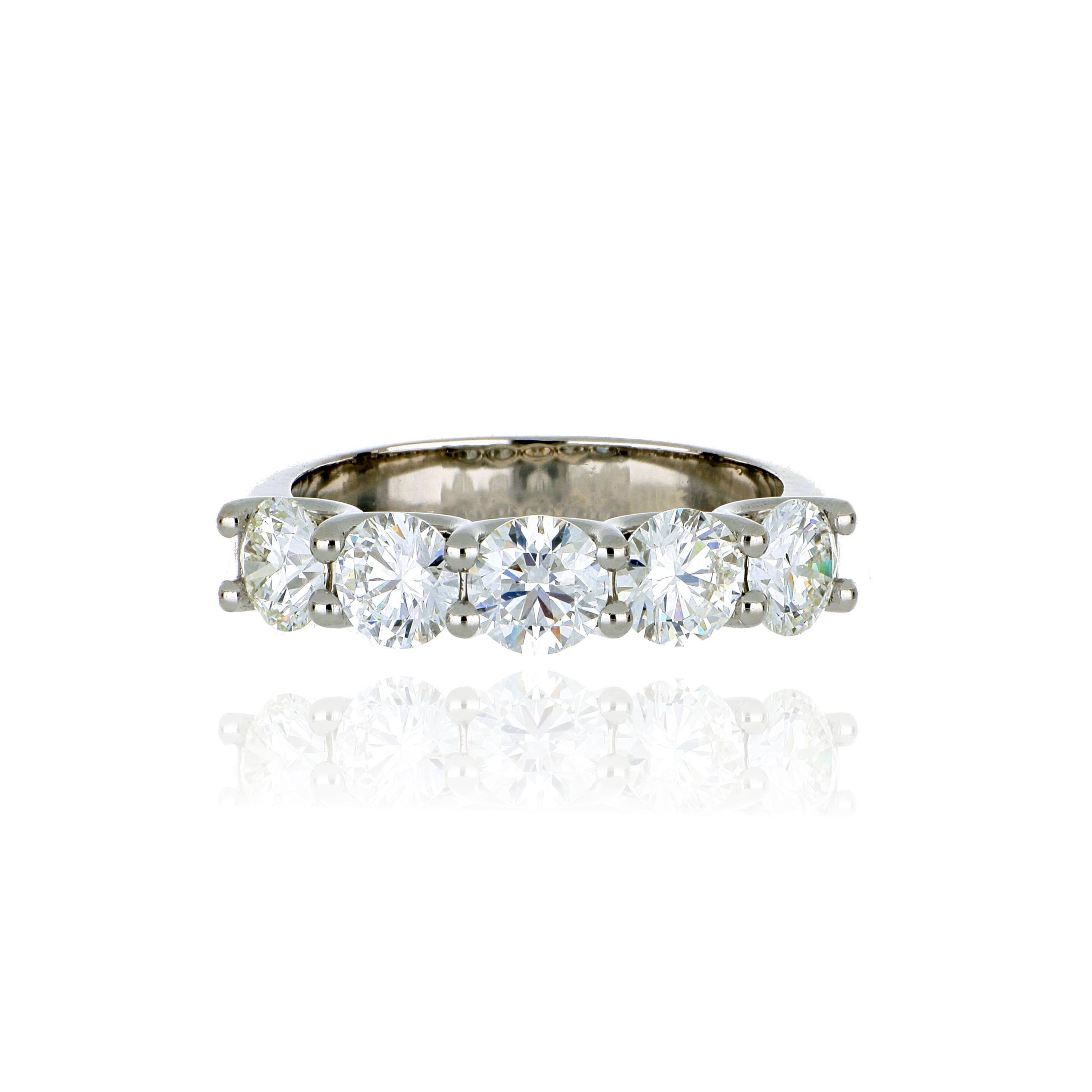 Platinum Diamond Anniversary Ring