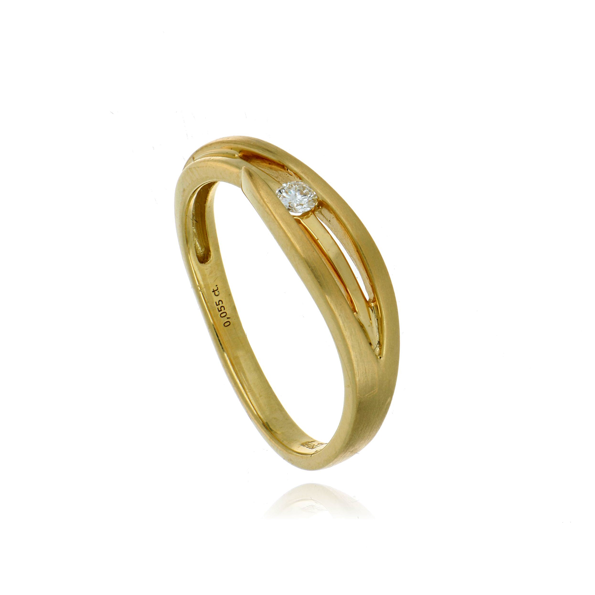 18k Yellow Gold Diamond Fashion Ring
