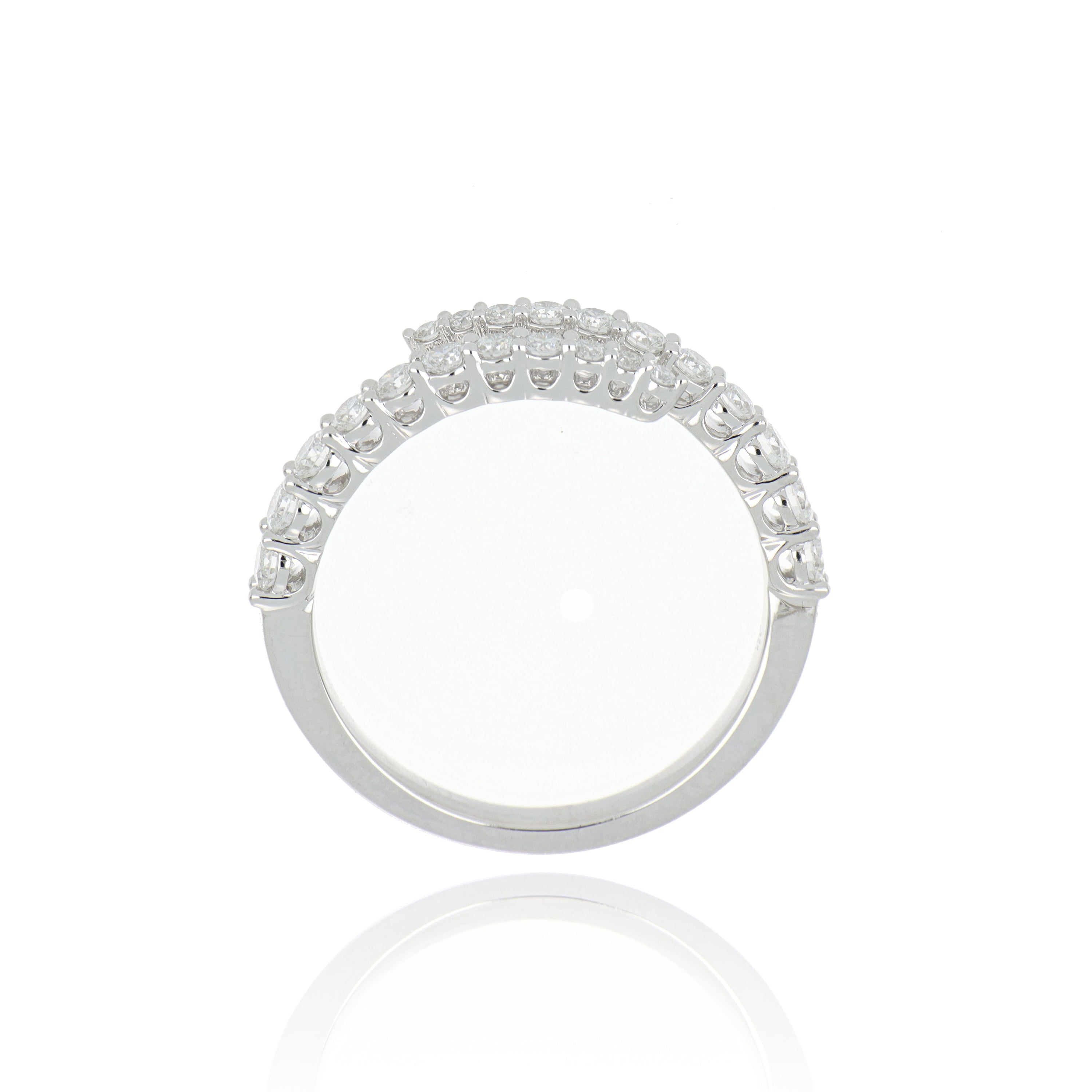 18k White Gold Diamond Identity Ring