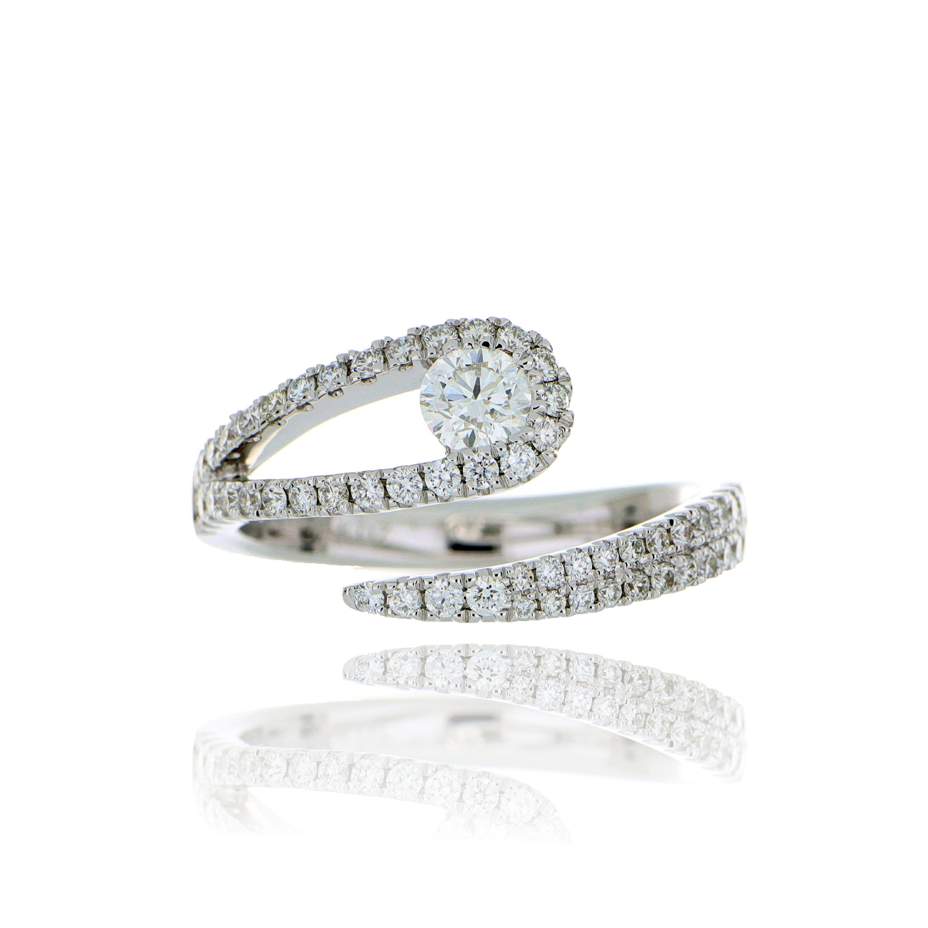 18k White Gold Diamond Ring - Charles Koll Jewelers