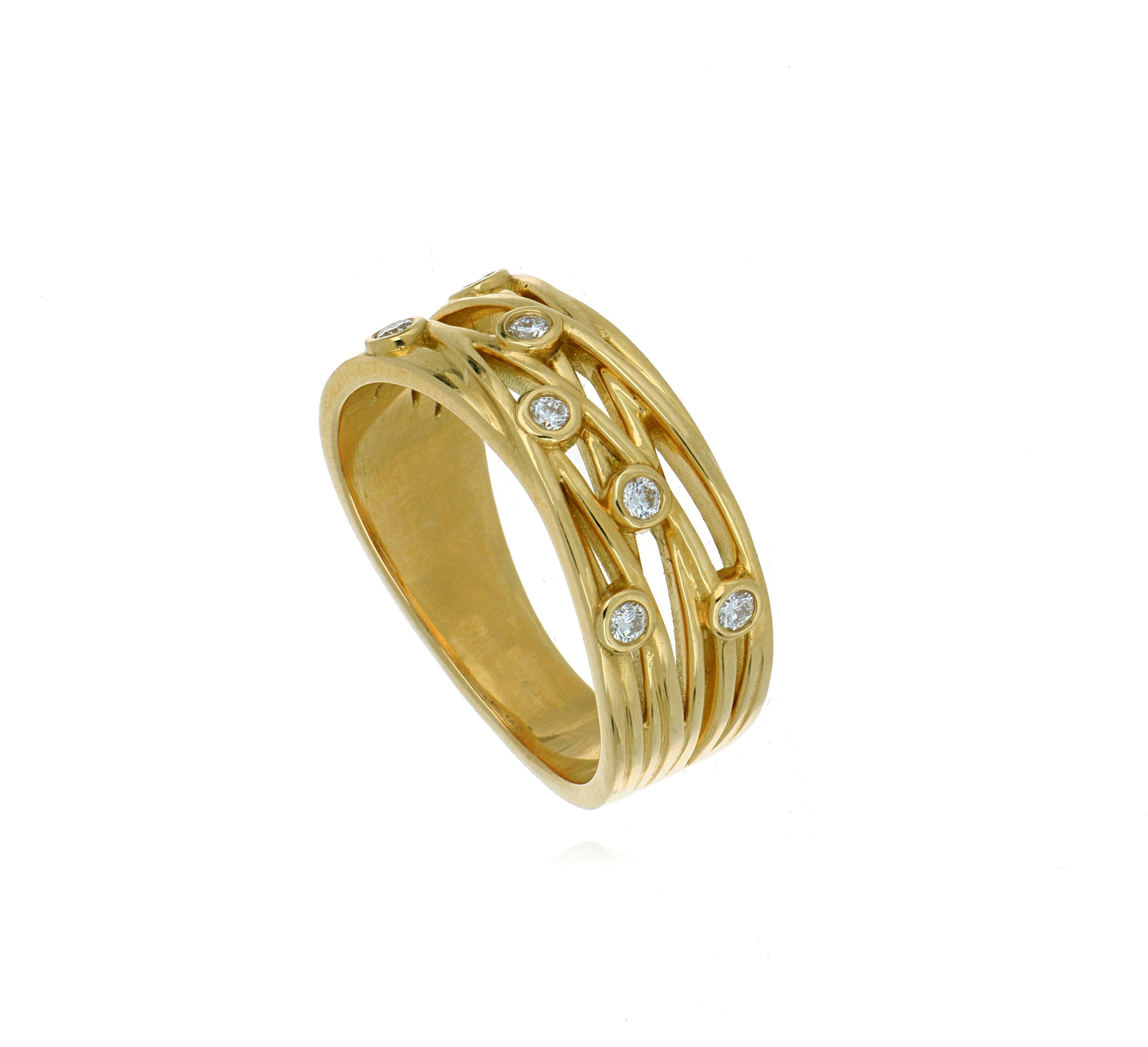 18k Yellow Gold Diamond Ring