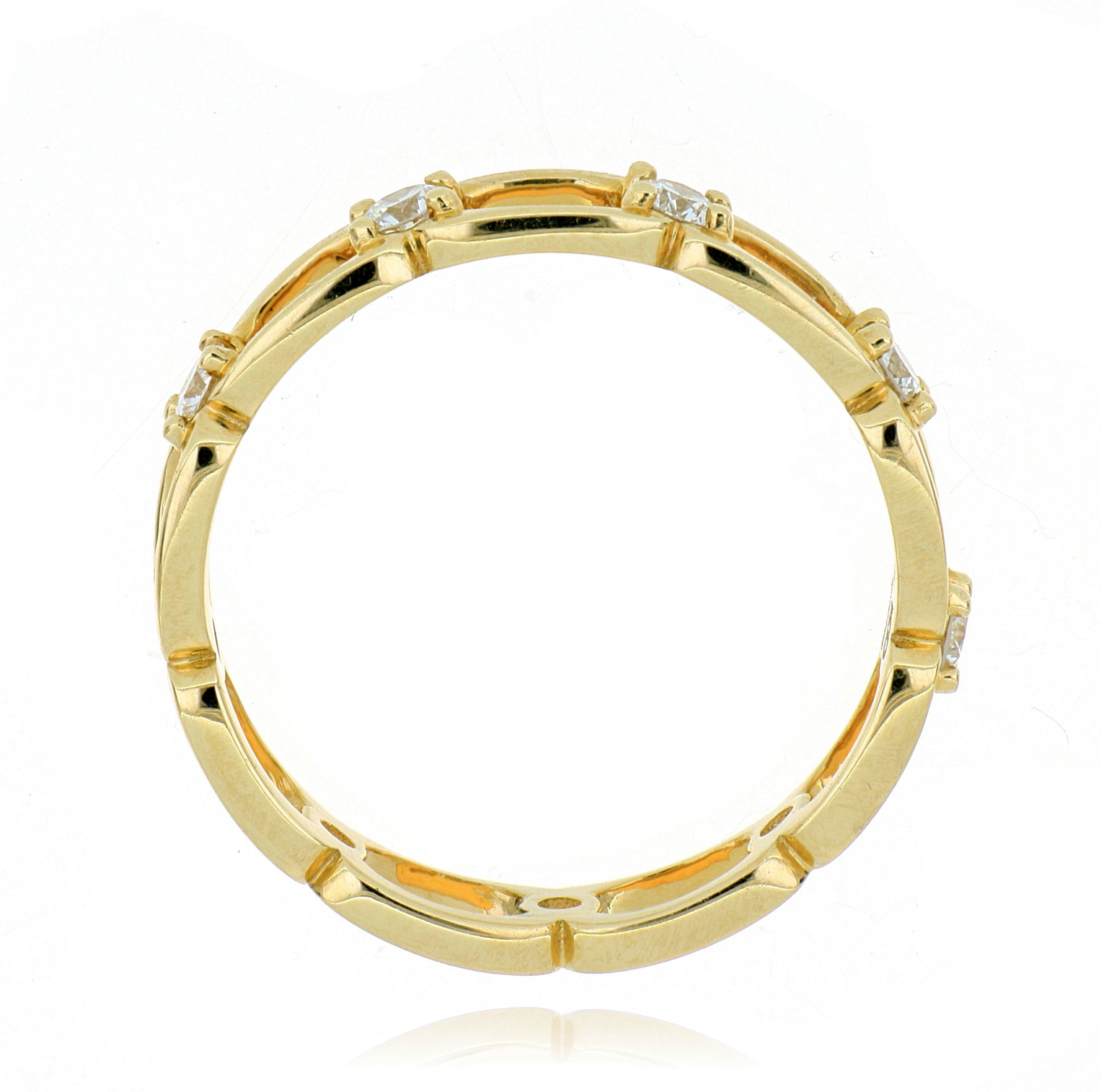 18k Yellow Gold Diamond Ring