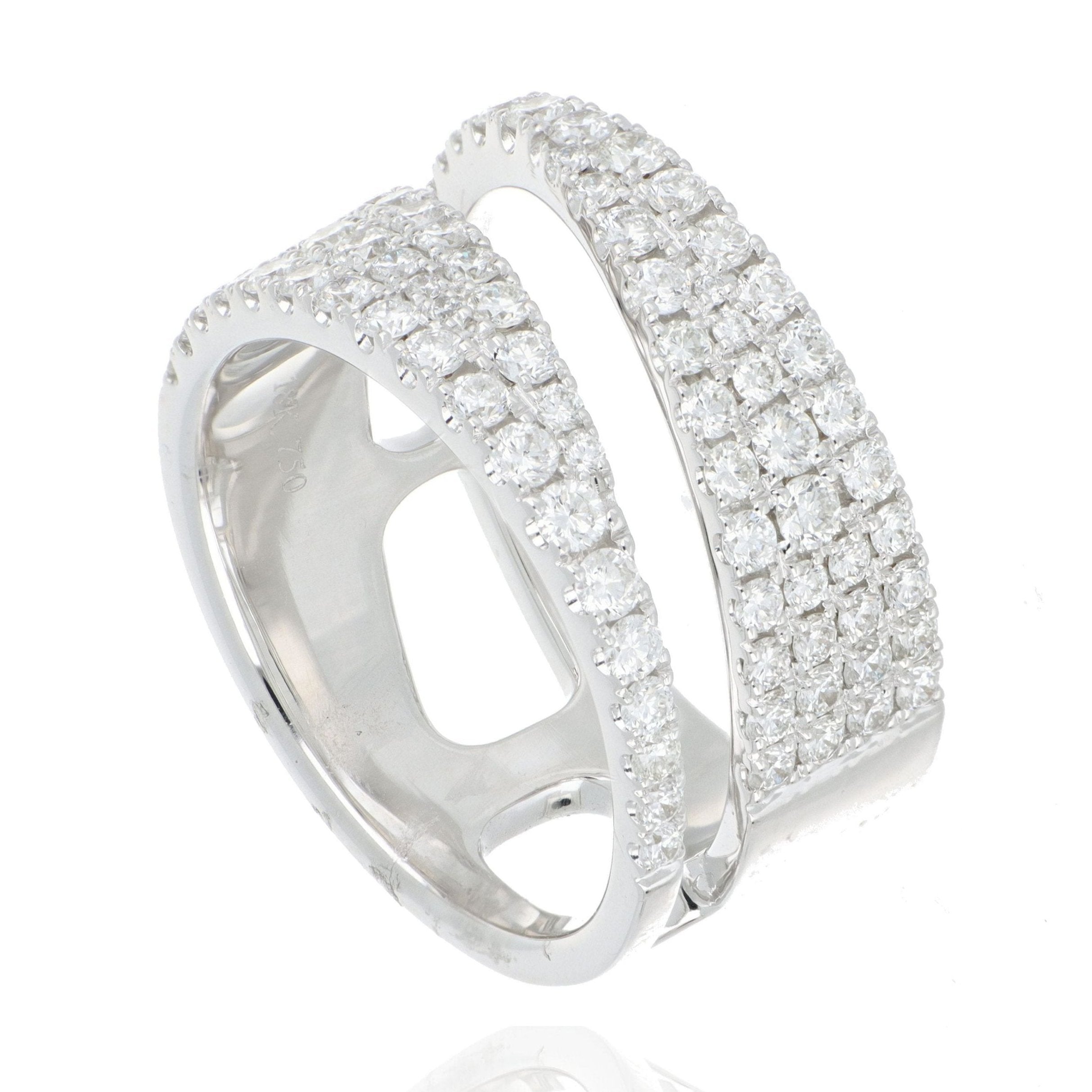 18k White Gold Diamond Fashion Ring