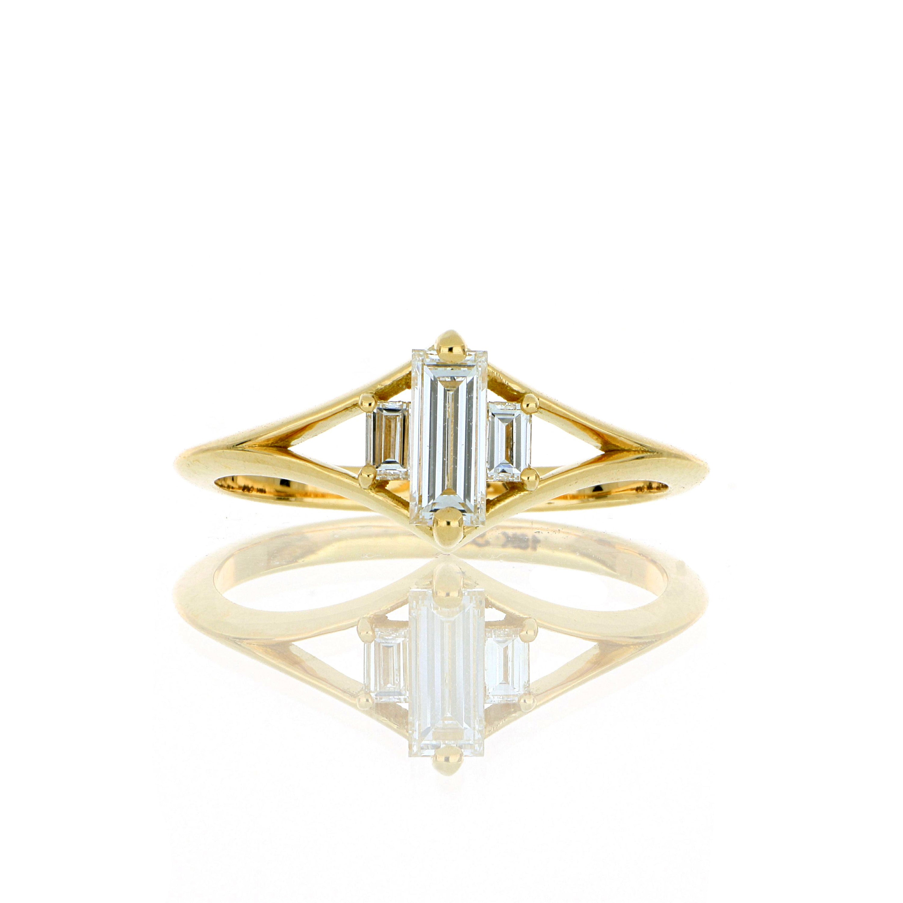 18k Yellow Gold Diamond Ring