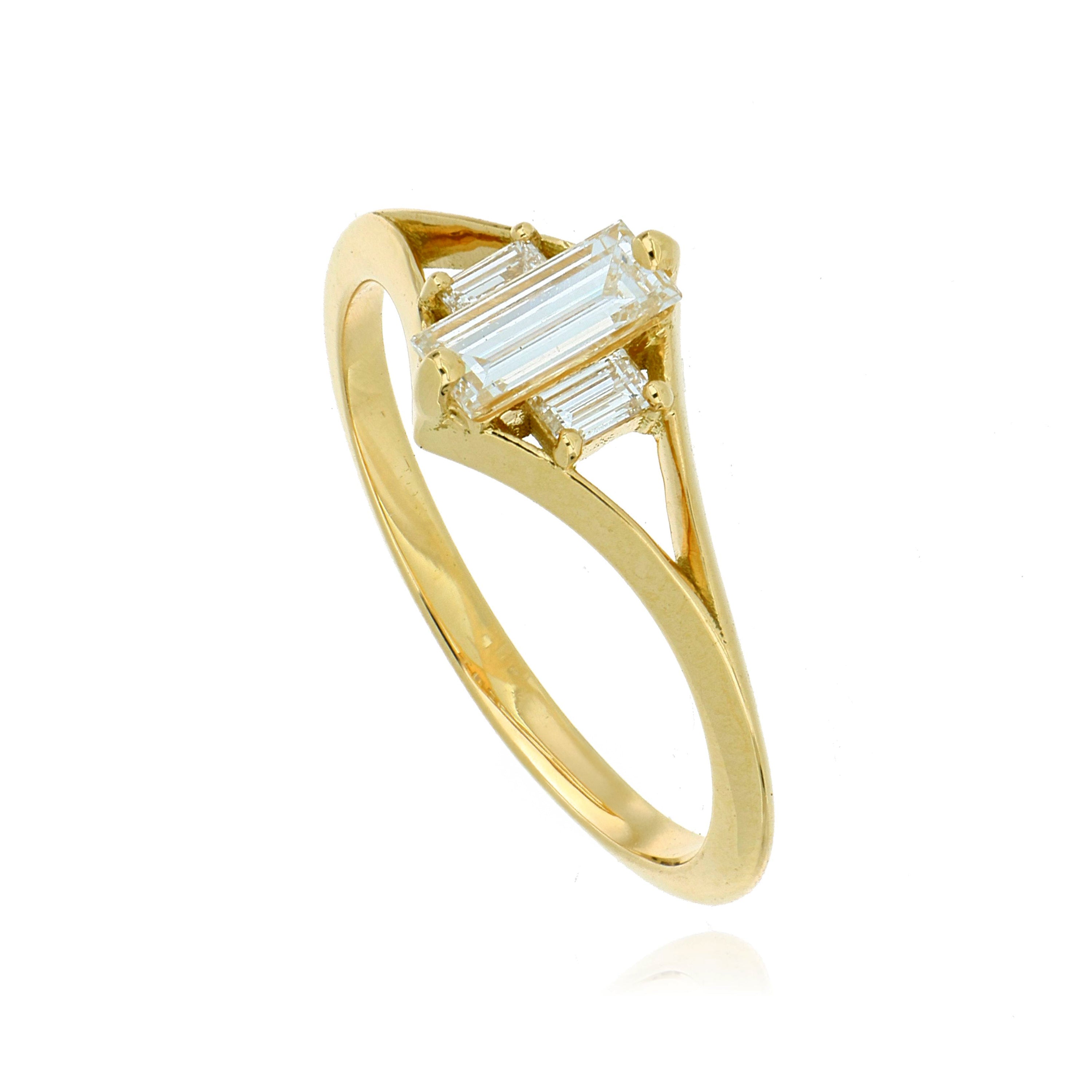 18k Yellow Gold Diamond Ring