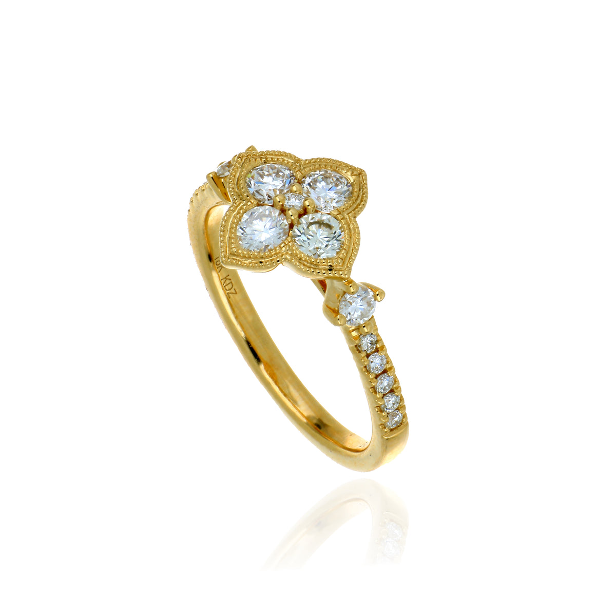 18k Yellow Gold Diamond Ring