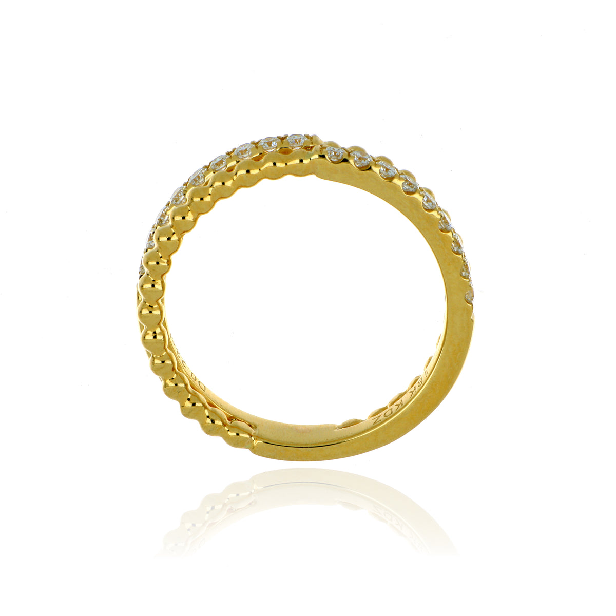 18k Yellow Gold Diamond Anniversary Ring