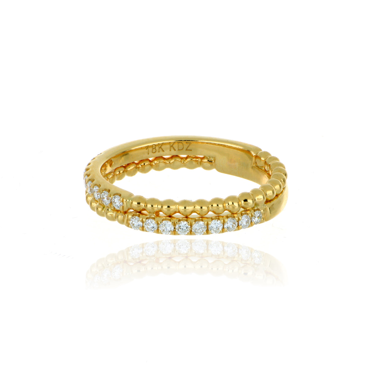 18k Yellow Gold Diamond Anniversary Ring