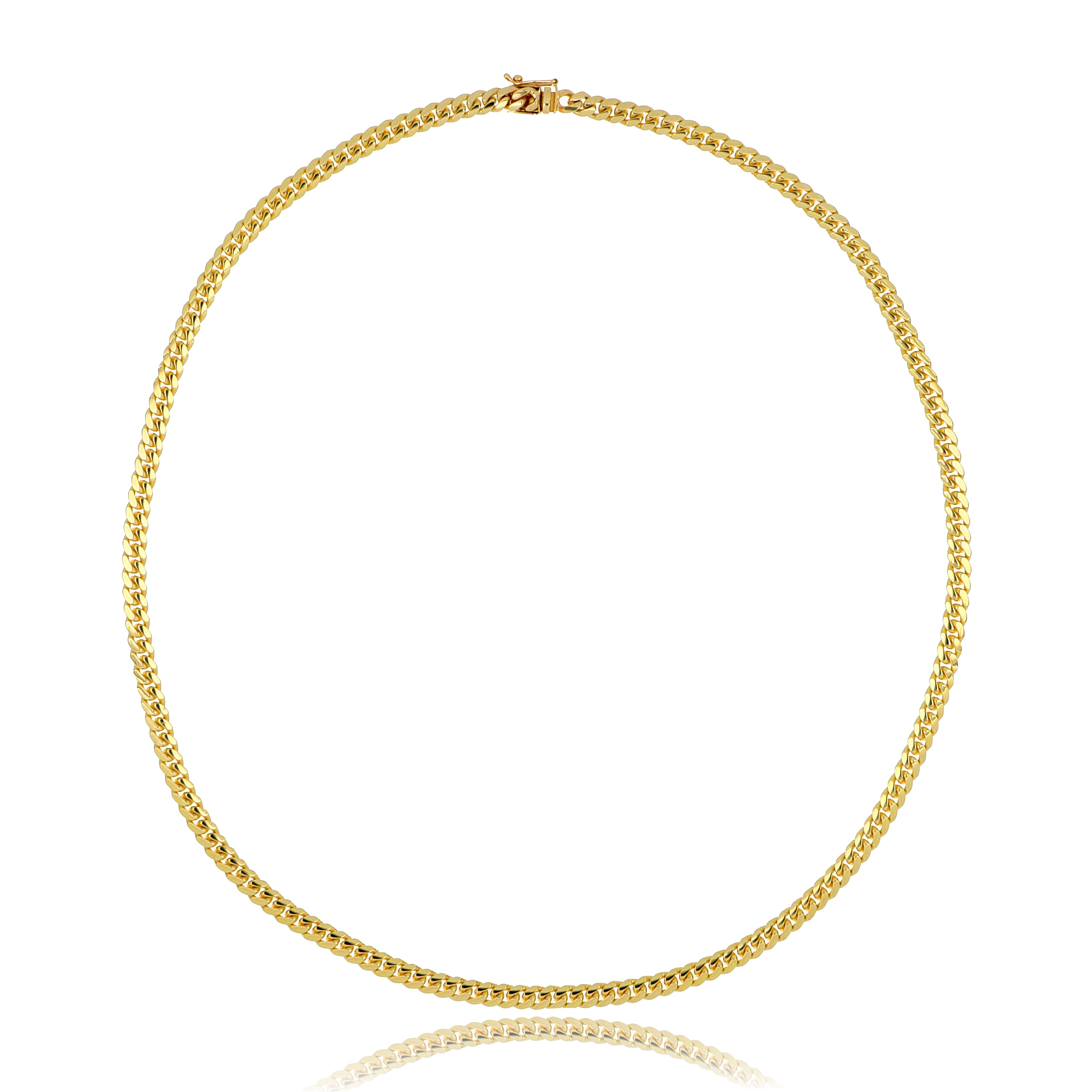 14k Yellow Gold Miami Cuban Chain - Charles Koll Jewelers