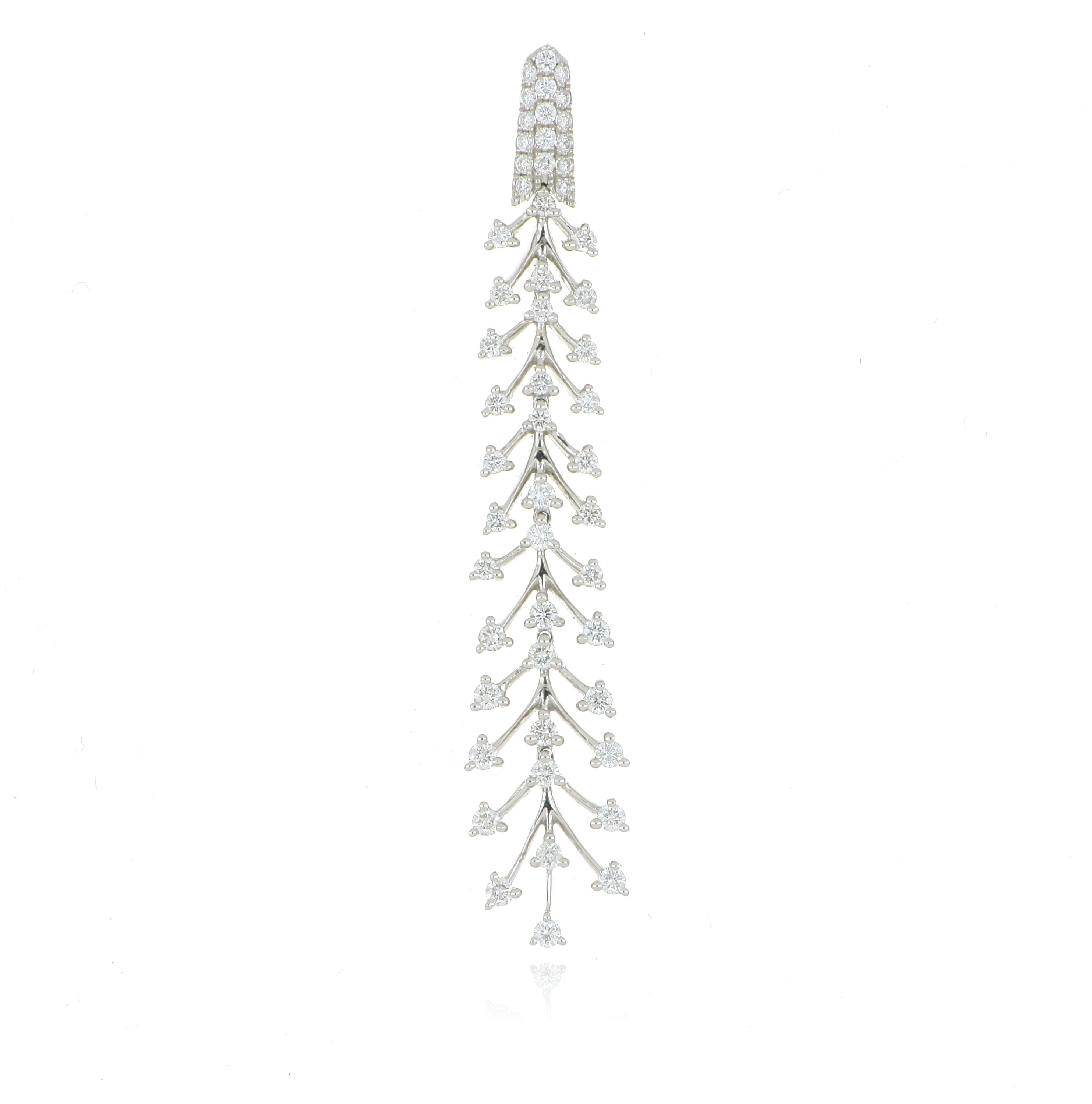 18k White Gold Diamond Pendant