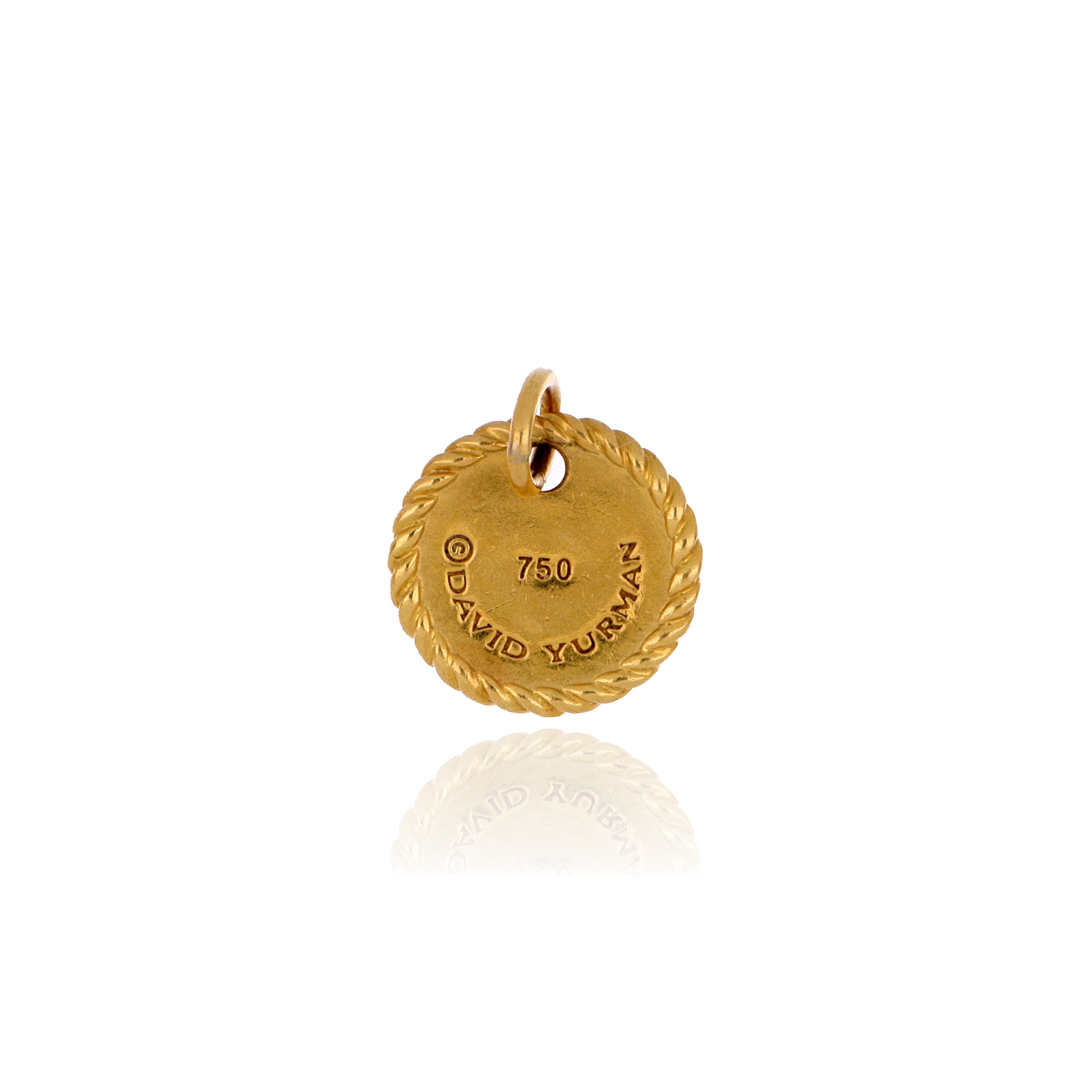 18k Yellow Gold David Yurman "T" Pendant