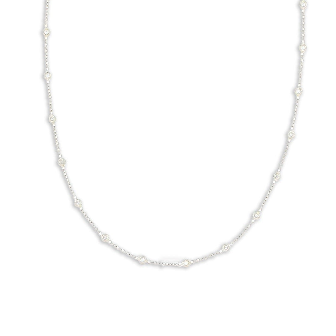 Platinum Diamonds by the Yard Necklace - Charles Koll Jewelers