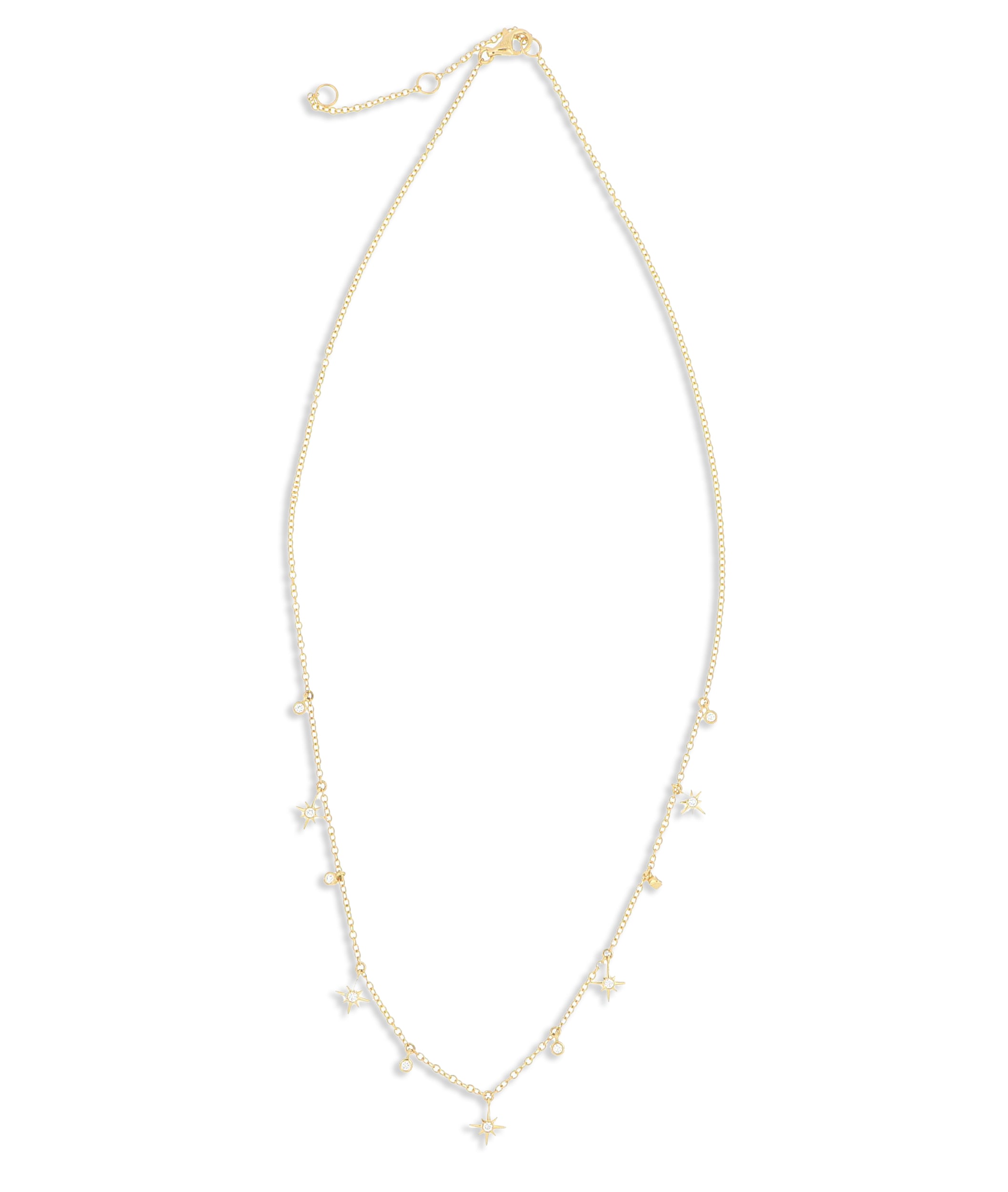 18k Yellow Gold Diamond Necklace - Charles Koll Jewelers