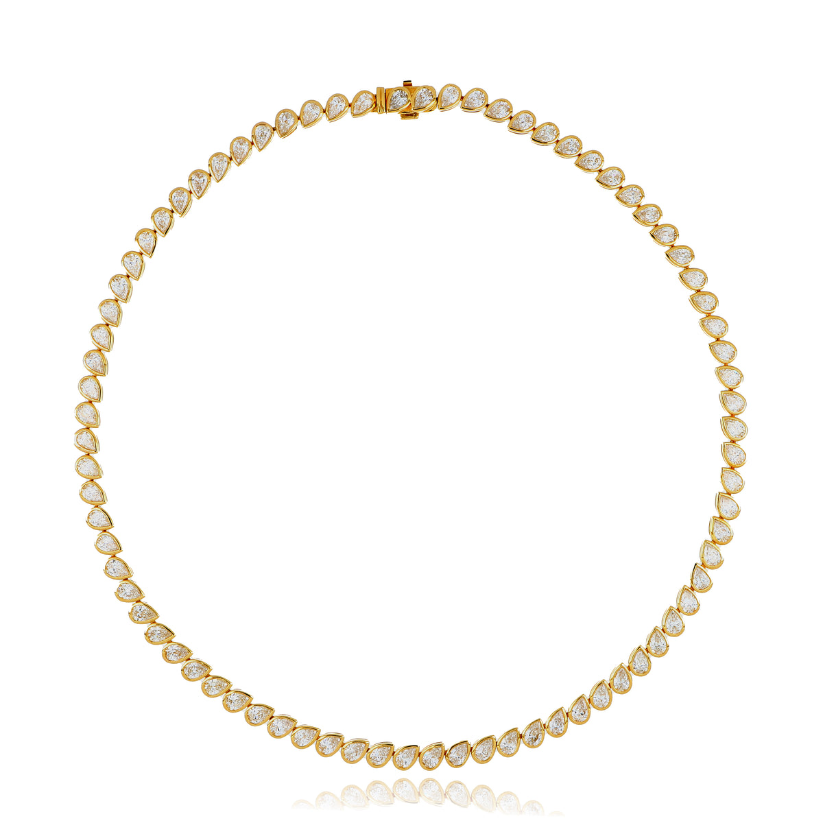 18k Yellow Gold Diamond Necklace
