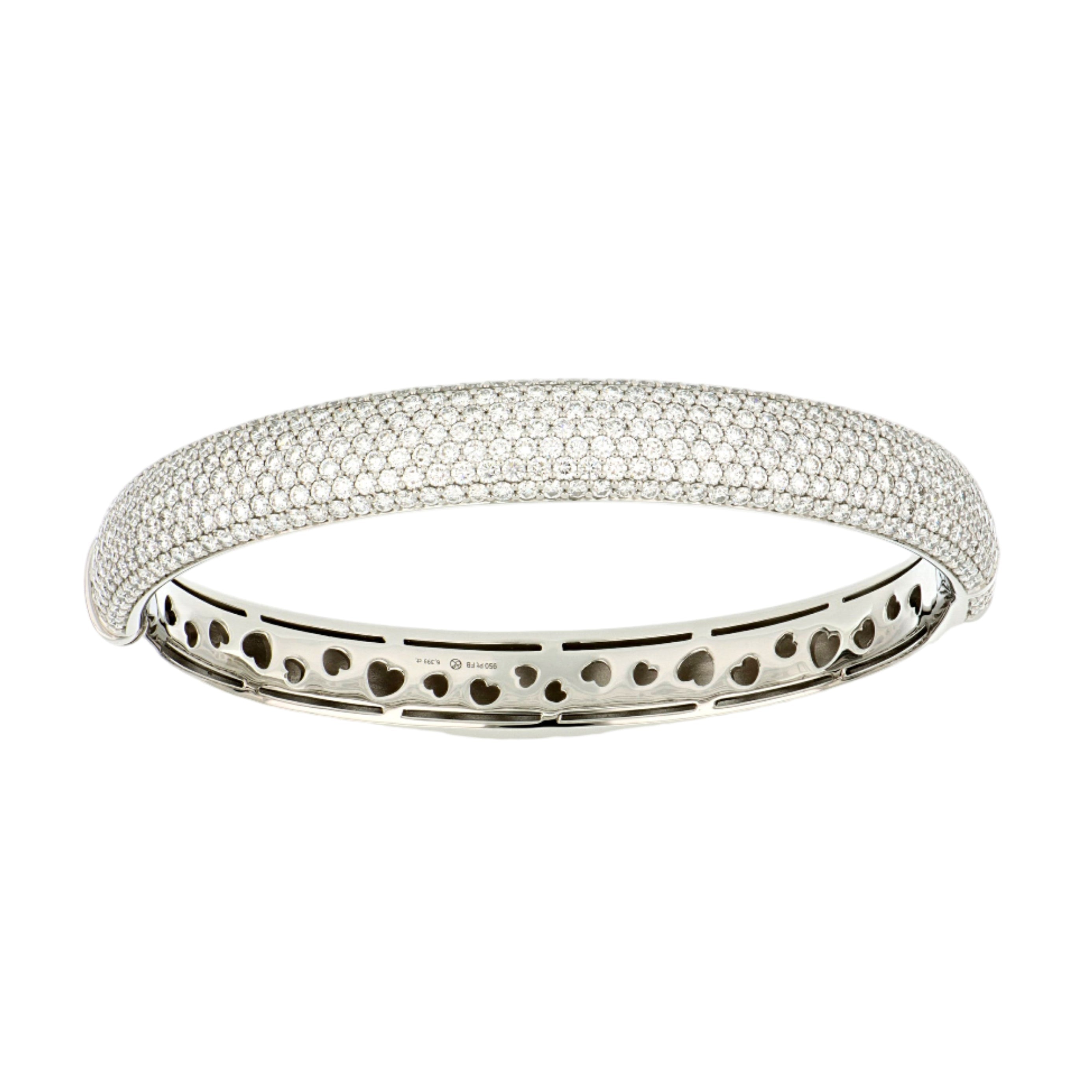 Platinum Diamond Bangle
