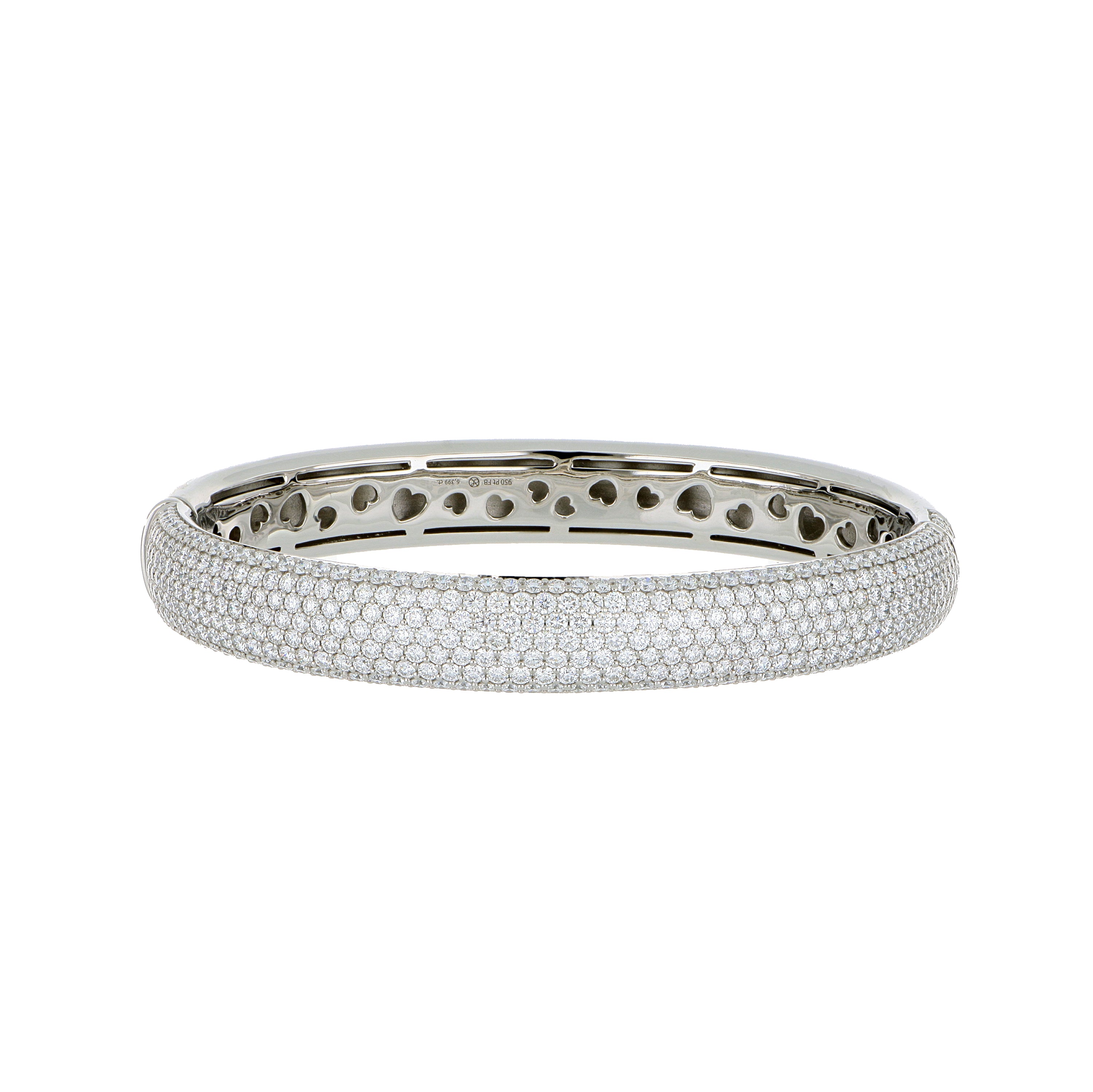 Platinum Diamond Bangle