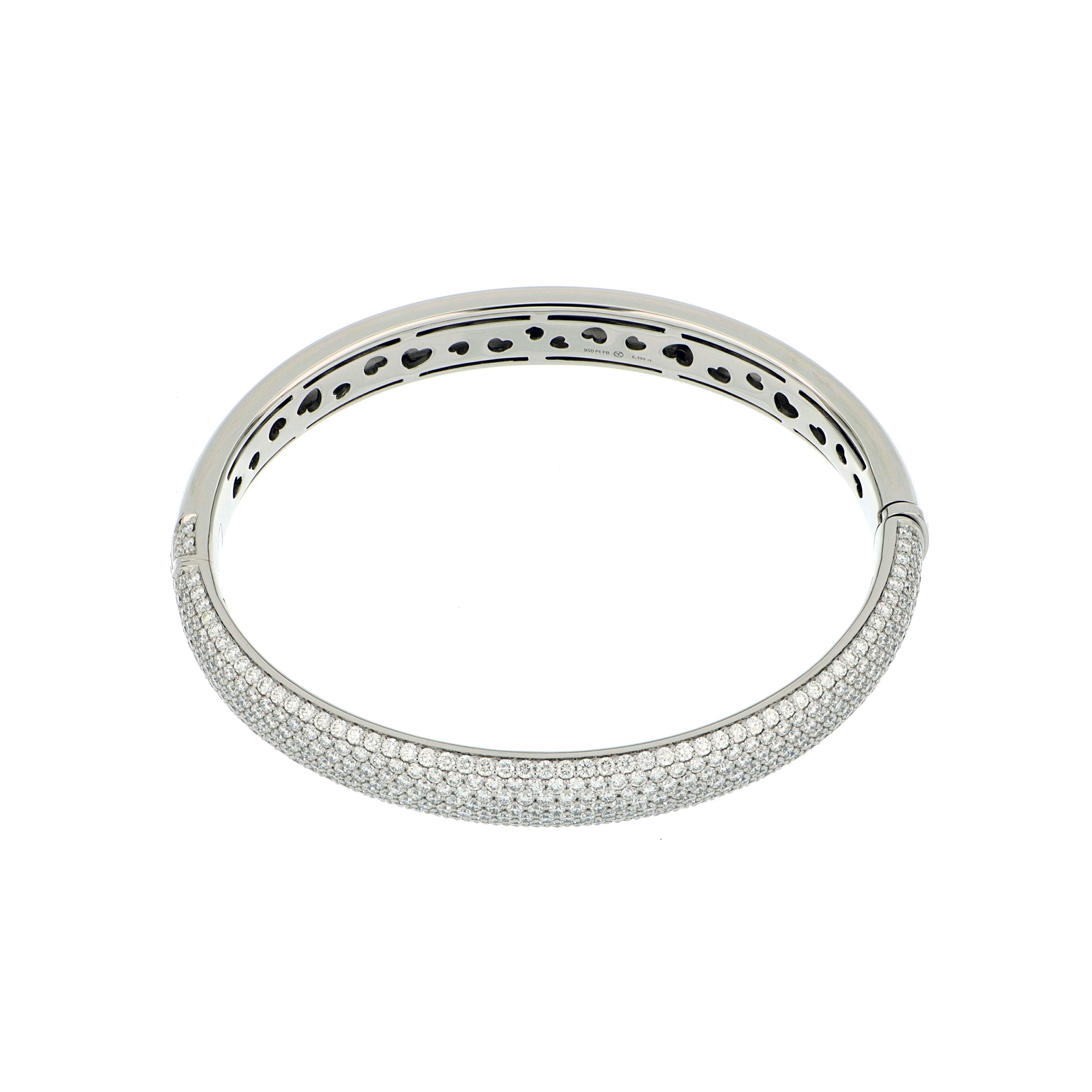 Platinum Diamond Bangle