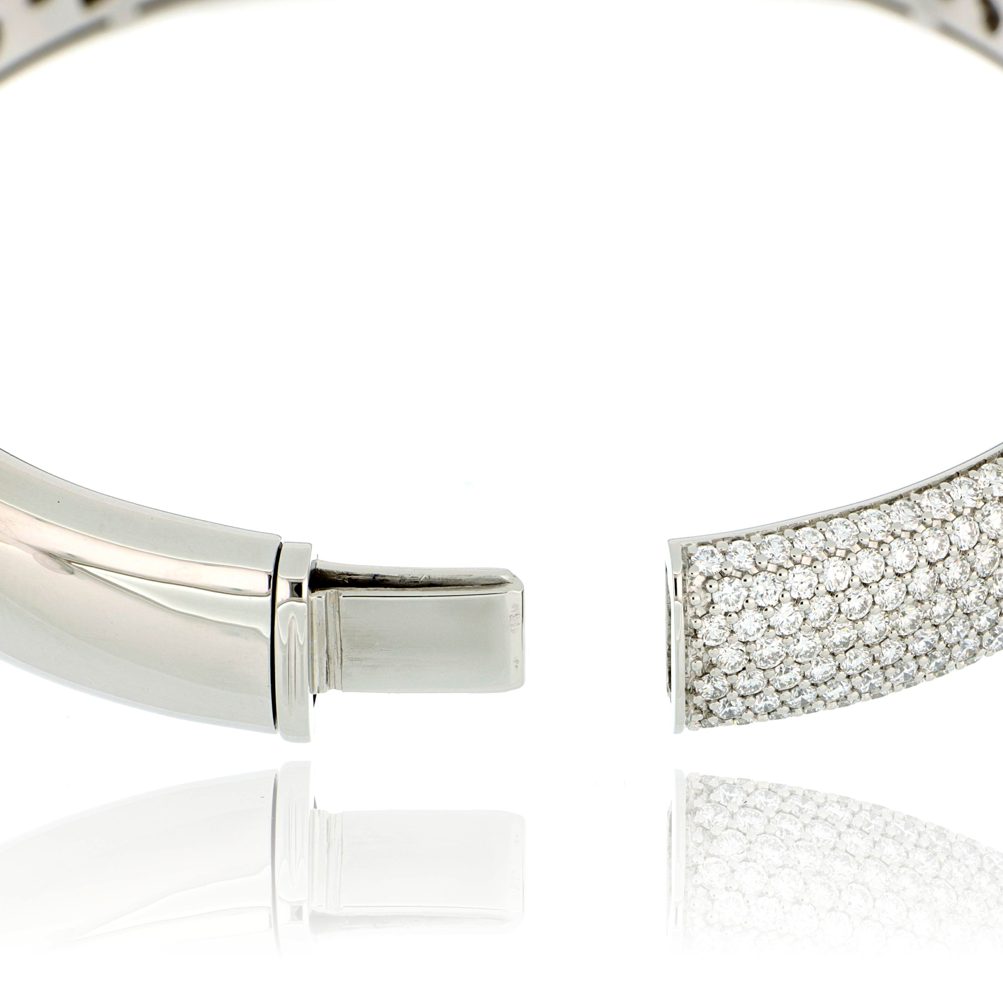 Platinum Diamond Bangle