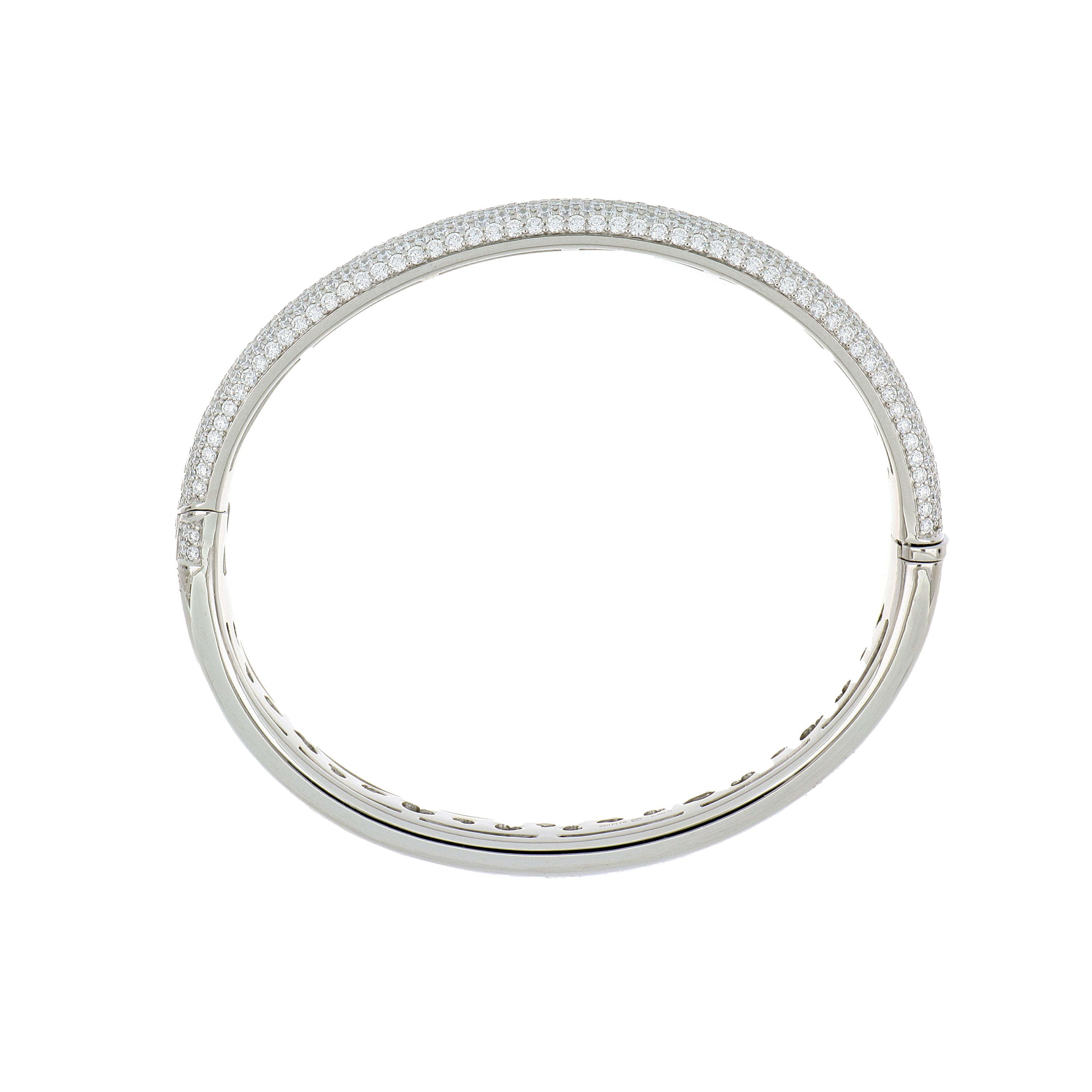 Platinum Diamond Bangle