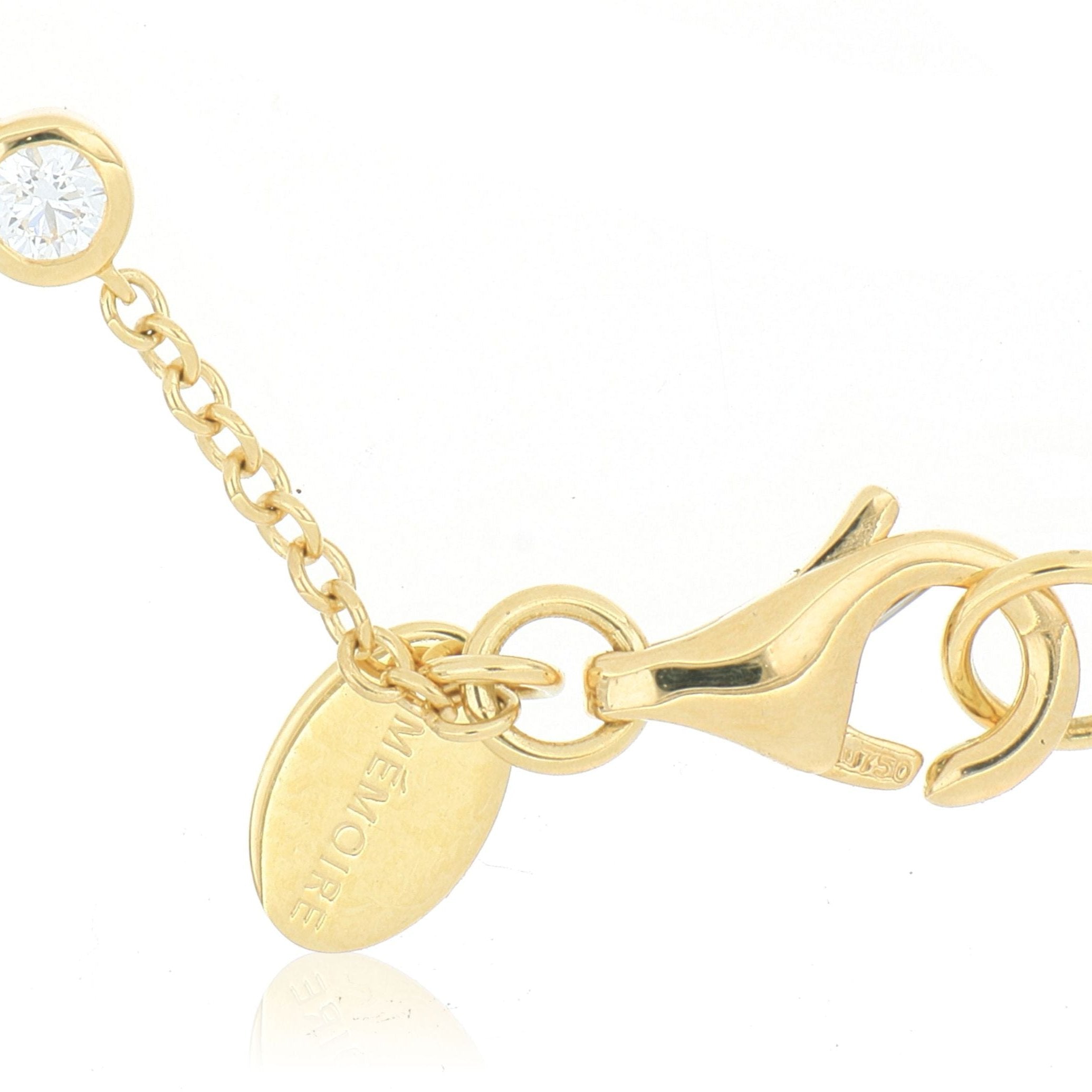 18k Yellow Gold Cascade Diamond Bracelet - Charles Koll Jewelers